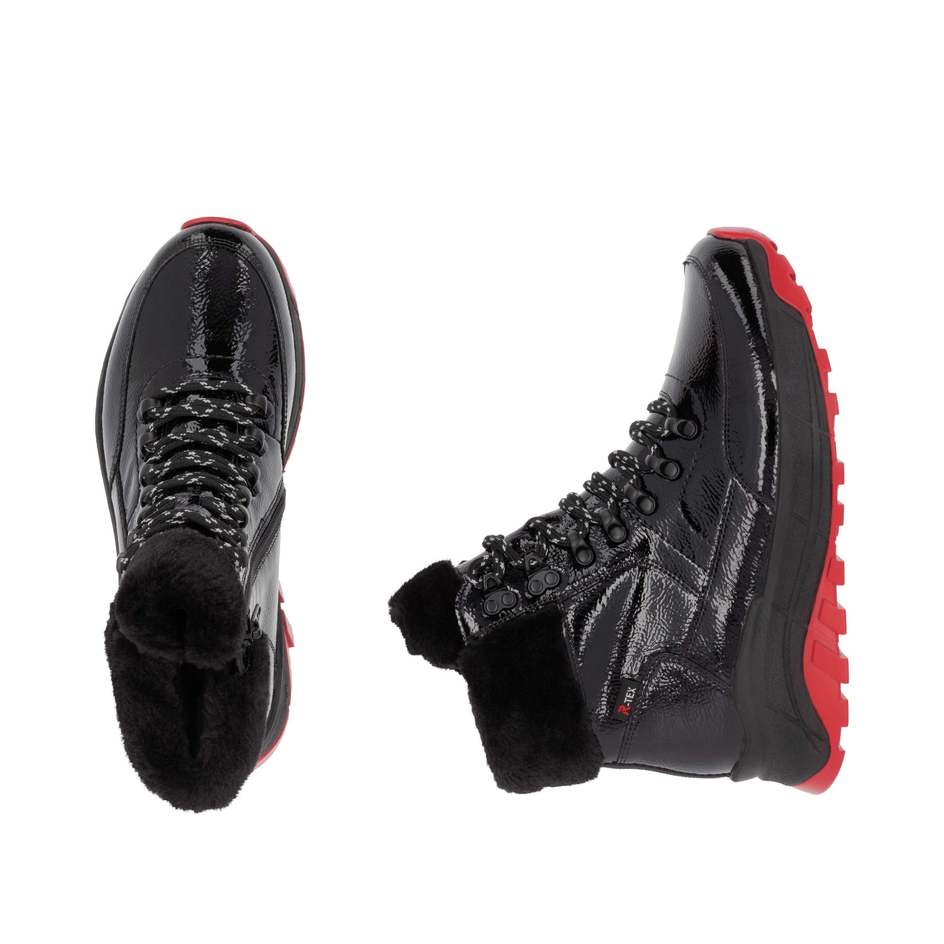 Black Zip Boots for Women | Rieker Sport W0063-01