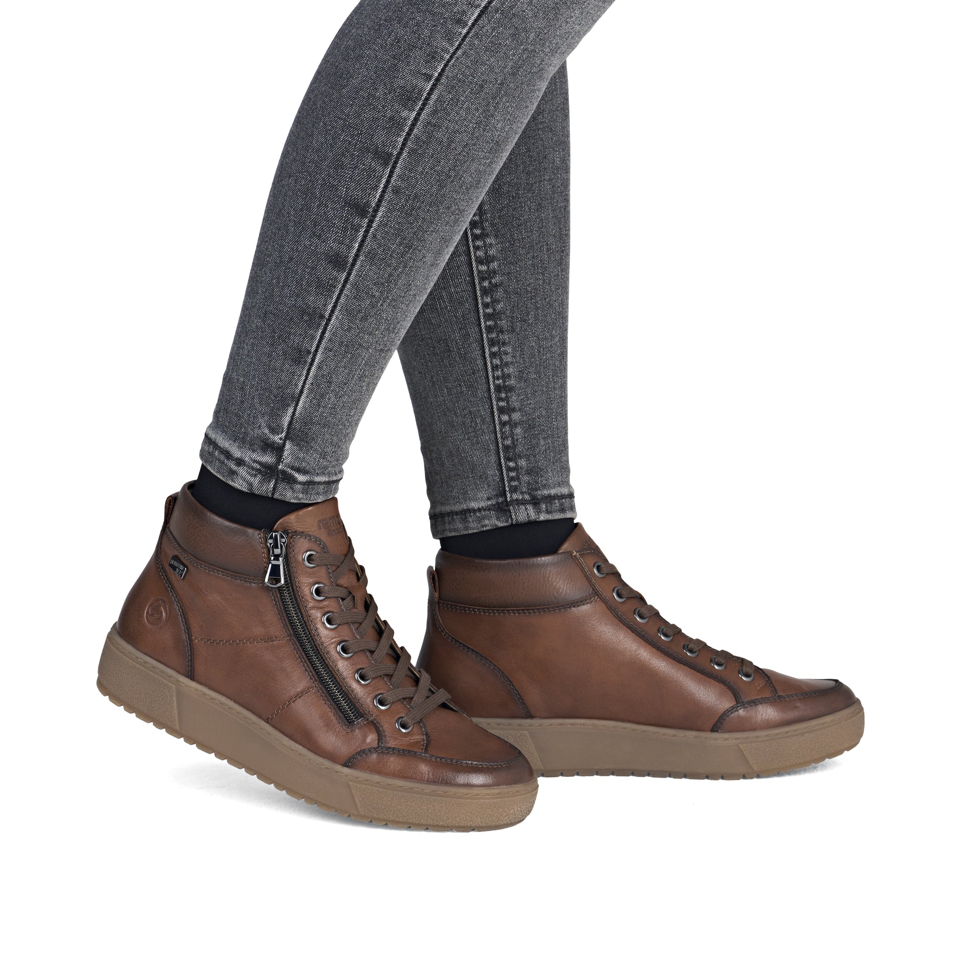 Brown Zip Boots for Women | Remonte D2T70-24