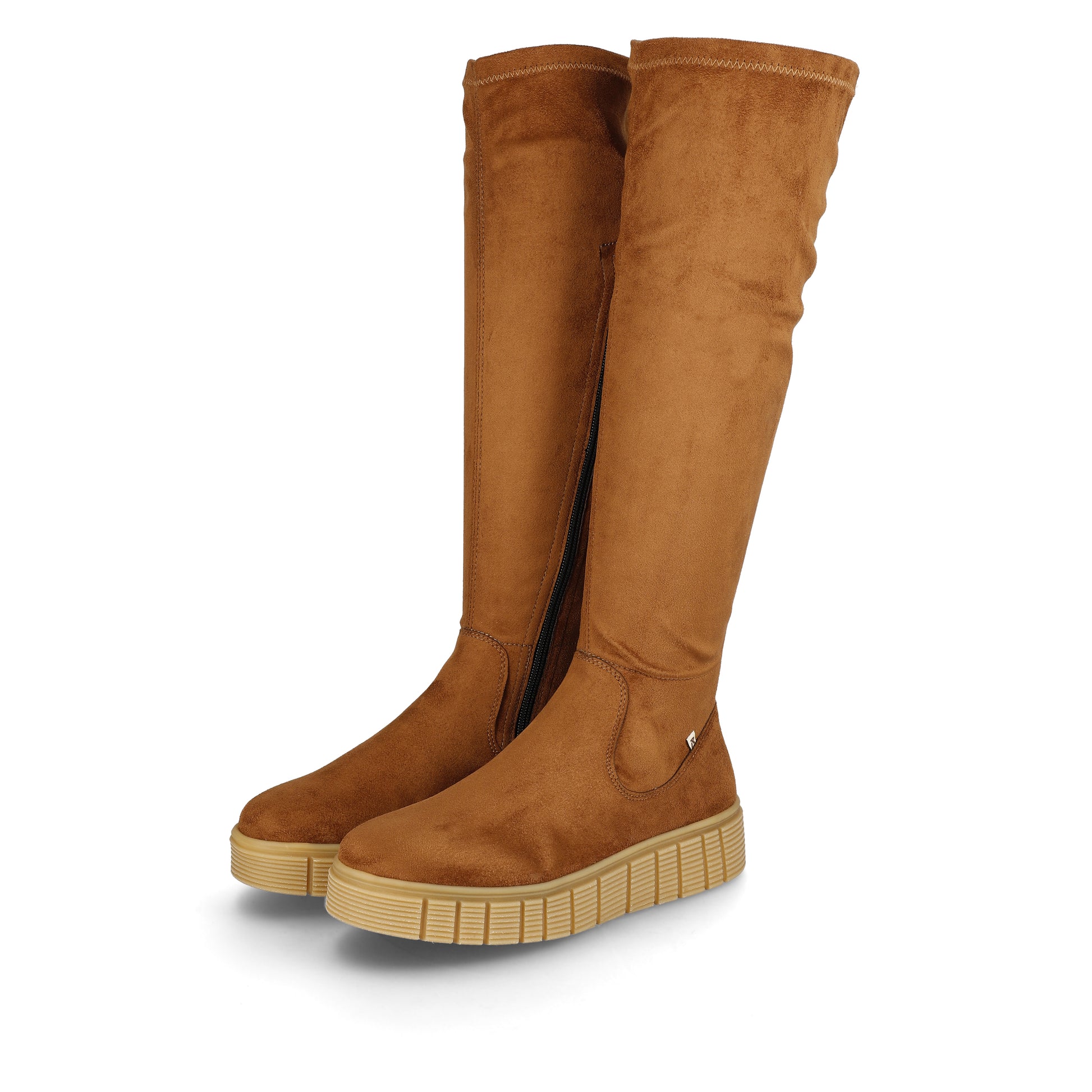 Brown Zip Boots for Women | Rieker Sport W1080-24