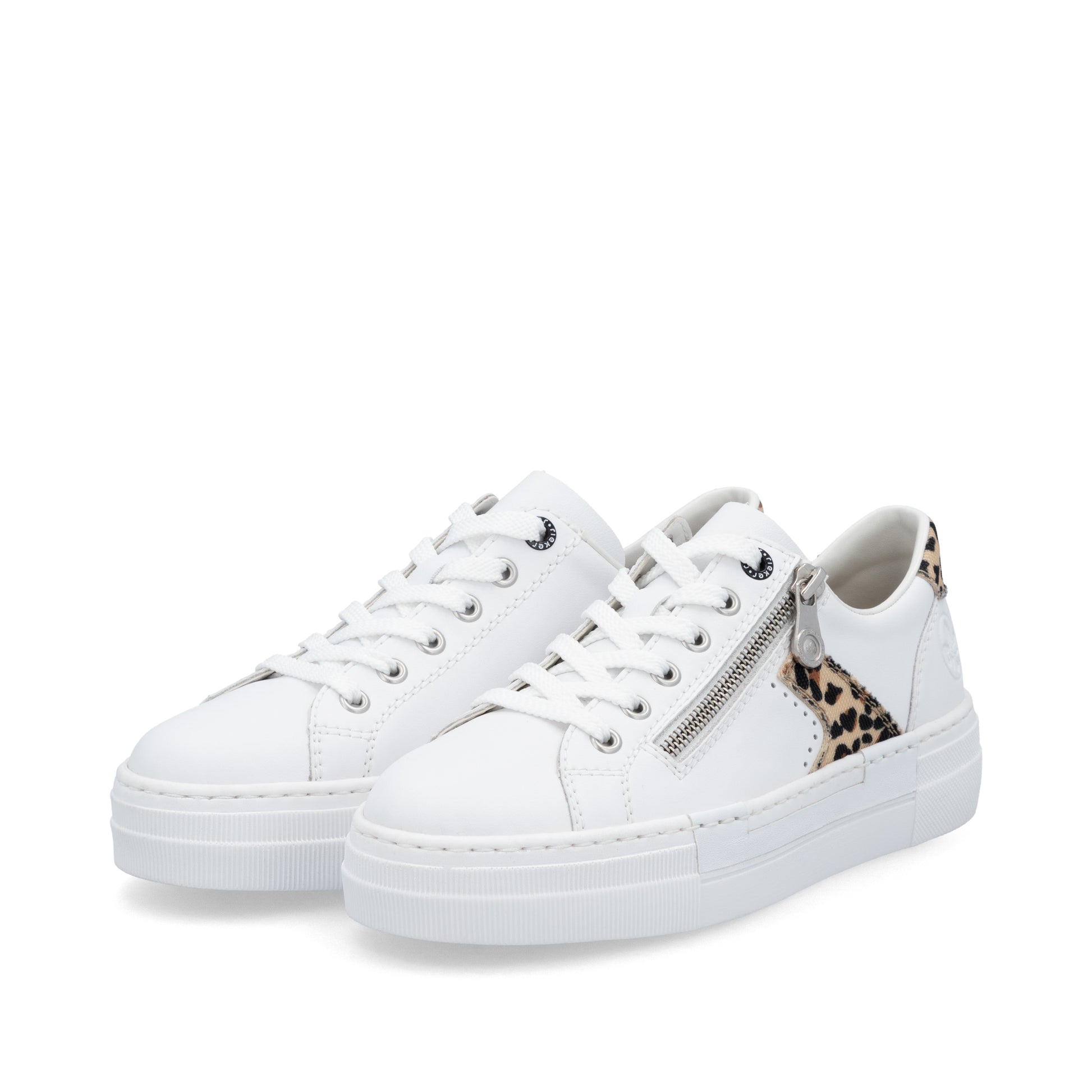 White Zip Shoes for Women | Rieker N4924-81
