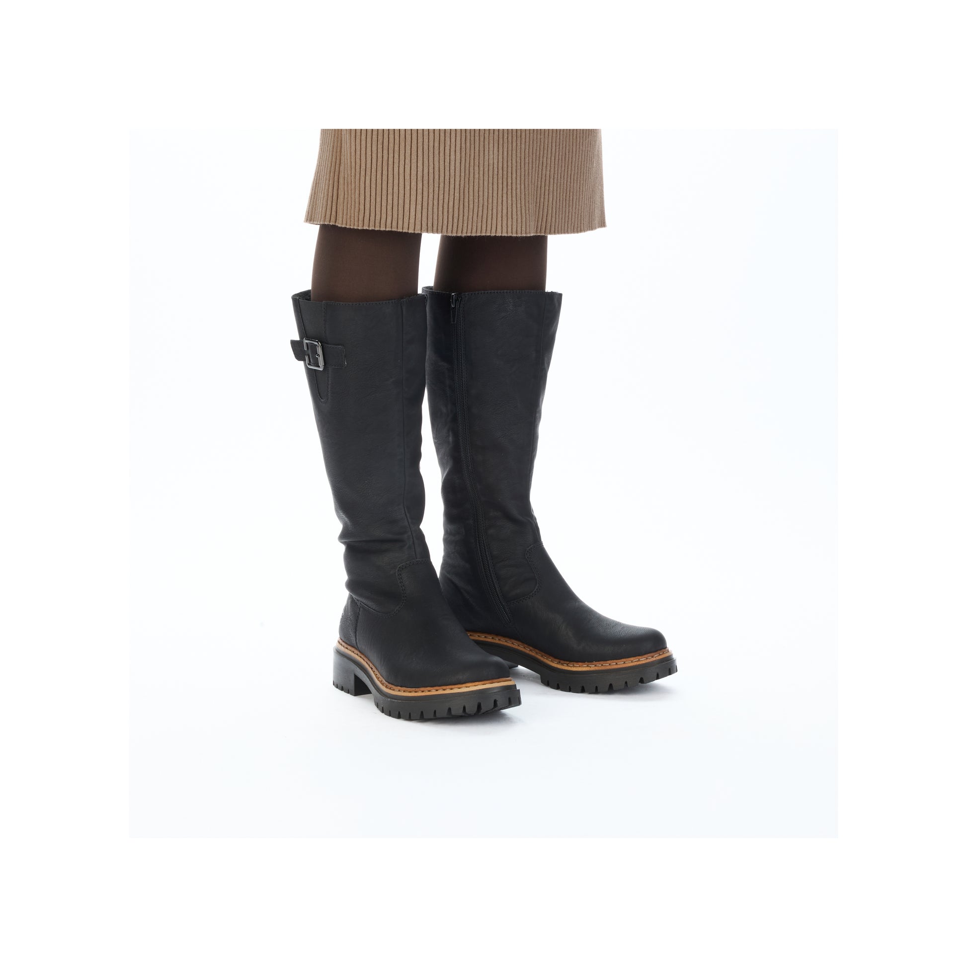 Black Zip Boots for Women | Rieker 72694-00