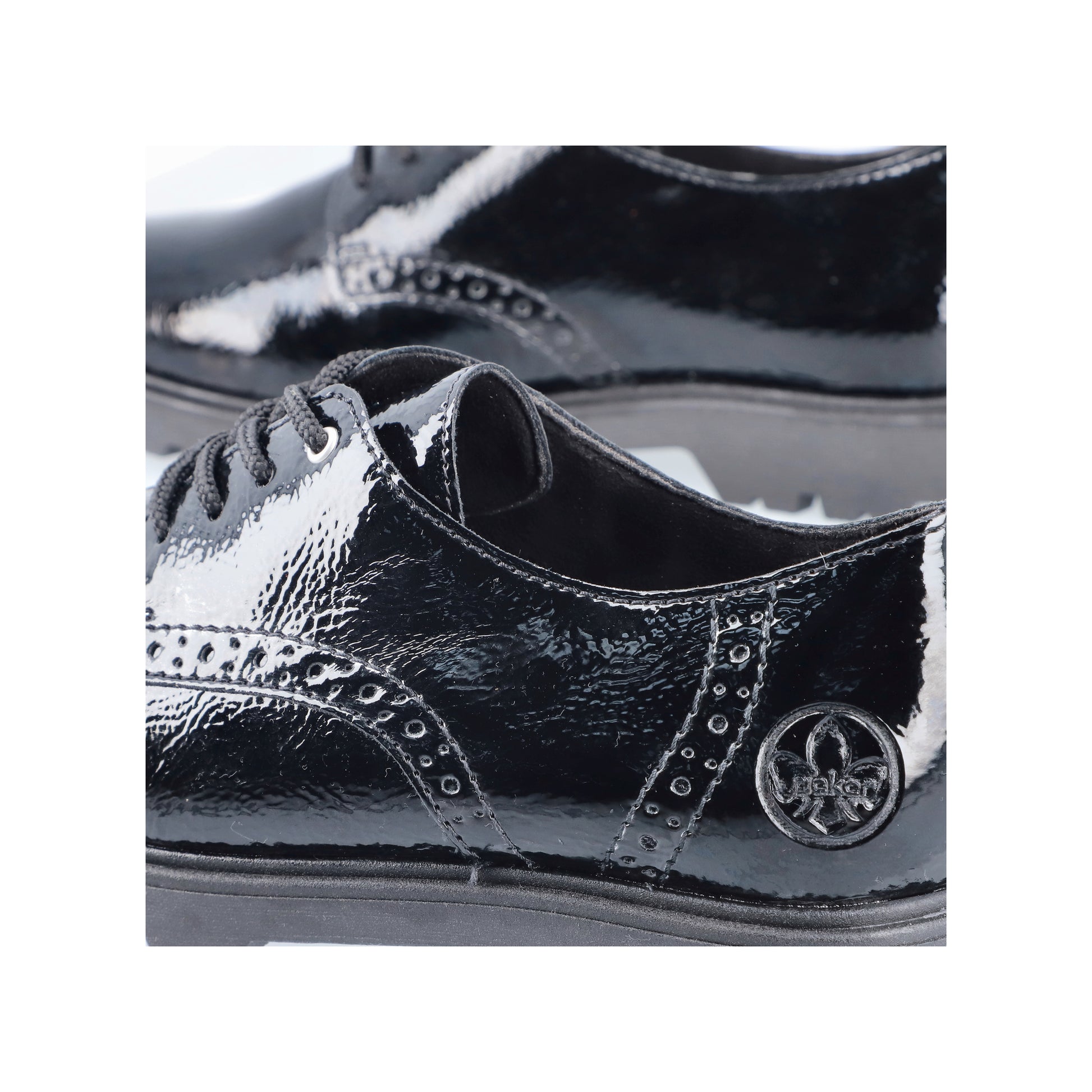 Black Elasticated Shoes for Women | Rieker 45502-00