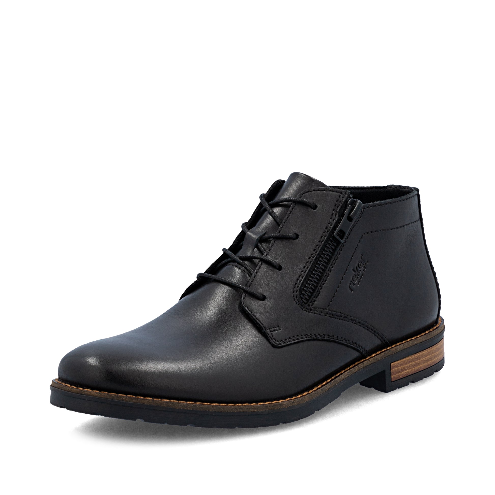Black Zip Boots for Men | Rieker 14609-00