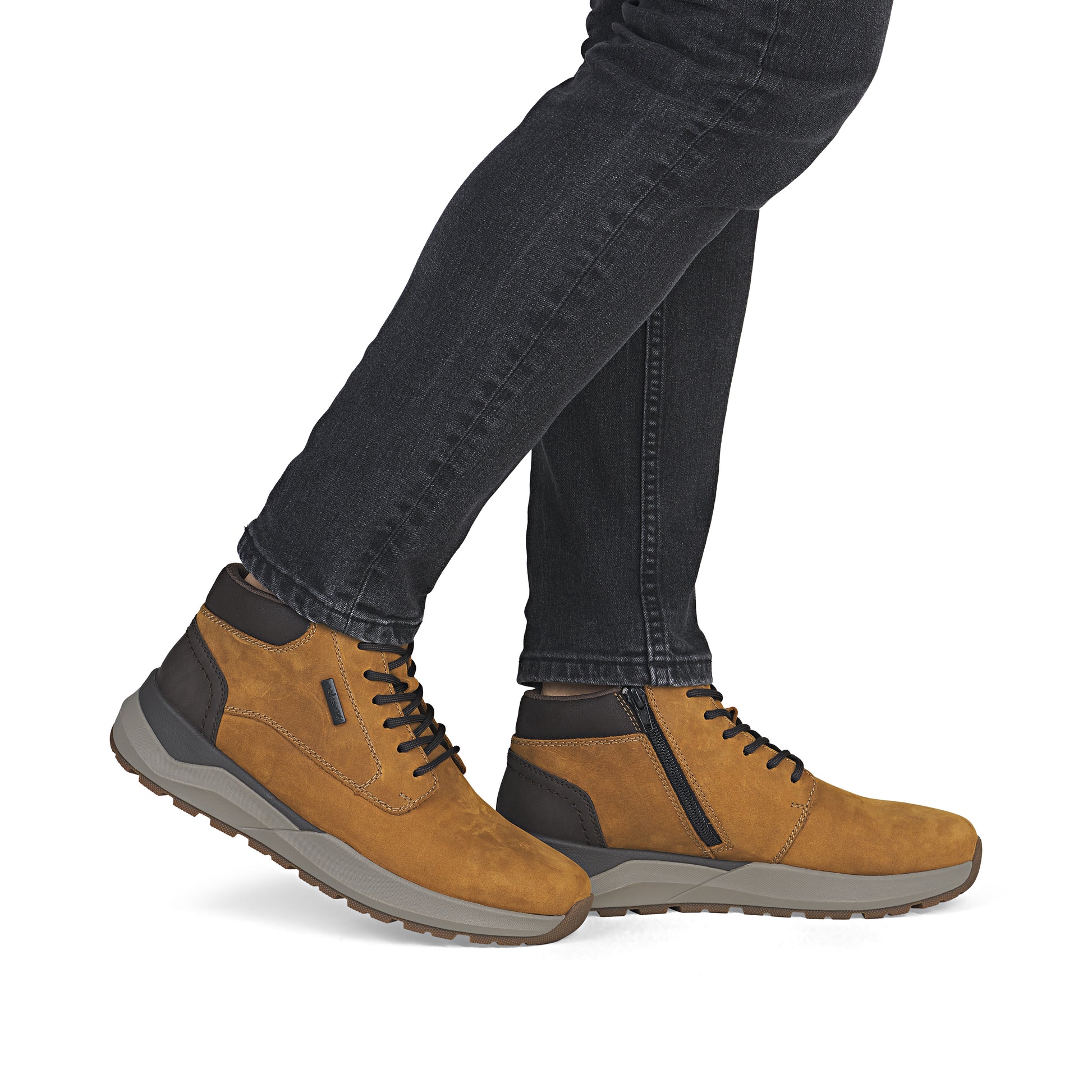 Yellow Zip Boots for Men | Rieker 06001-68