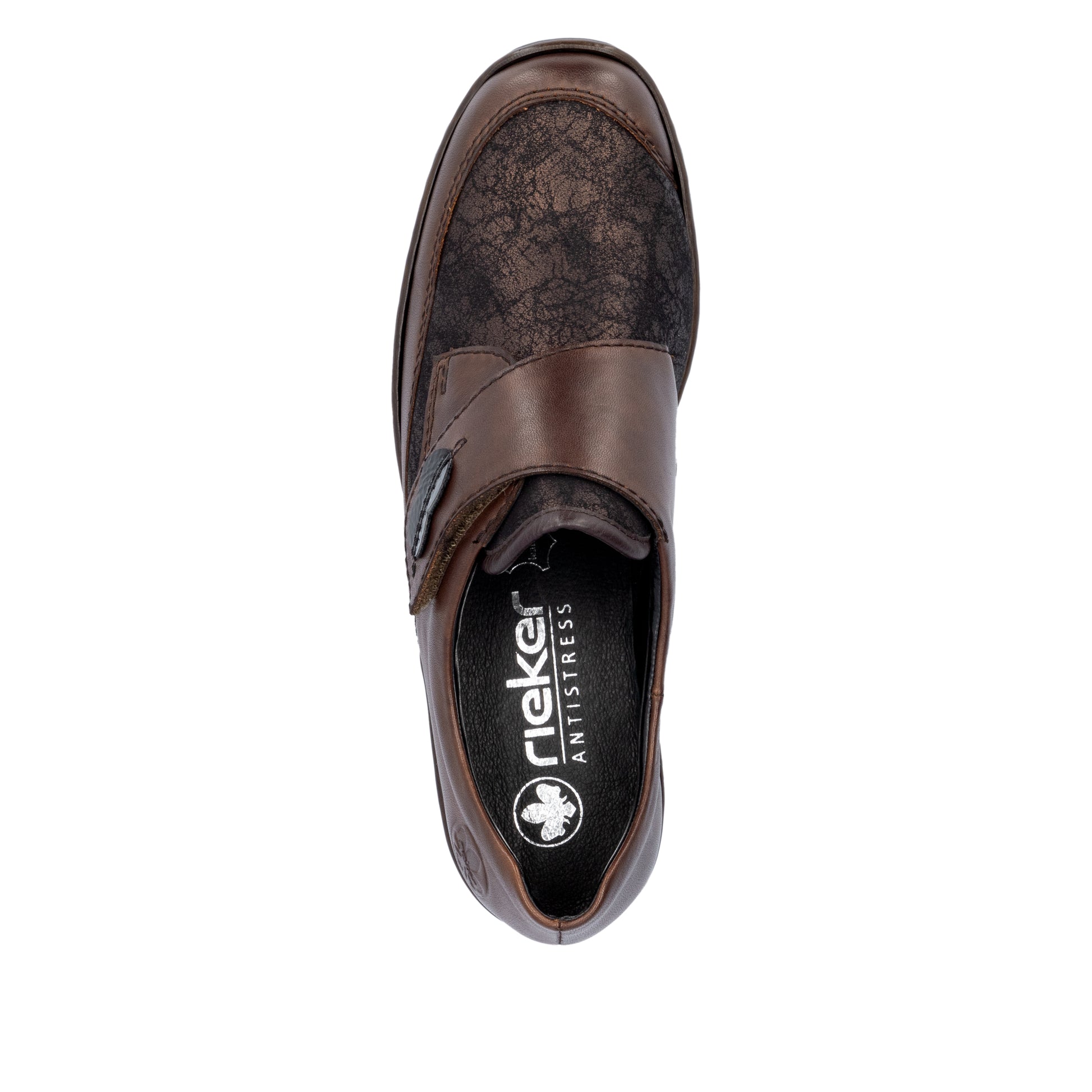 Brown Hook & Loop Shoes for Women | Rieker 487C0-25