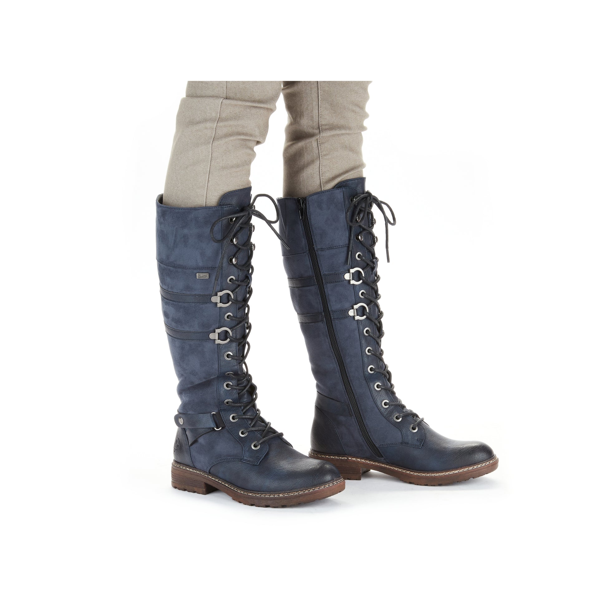 Blue Zip Boots for Women | Rieker 94732-14