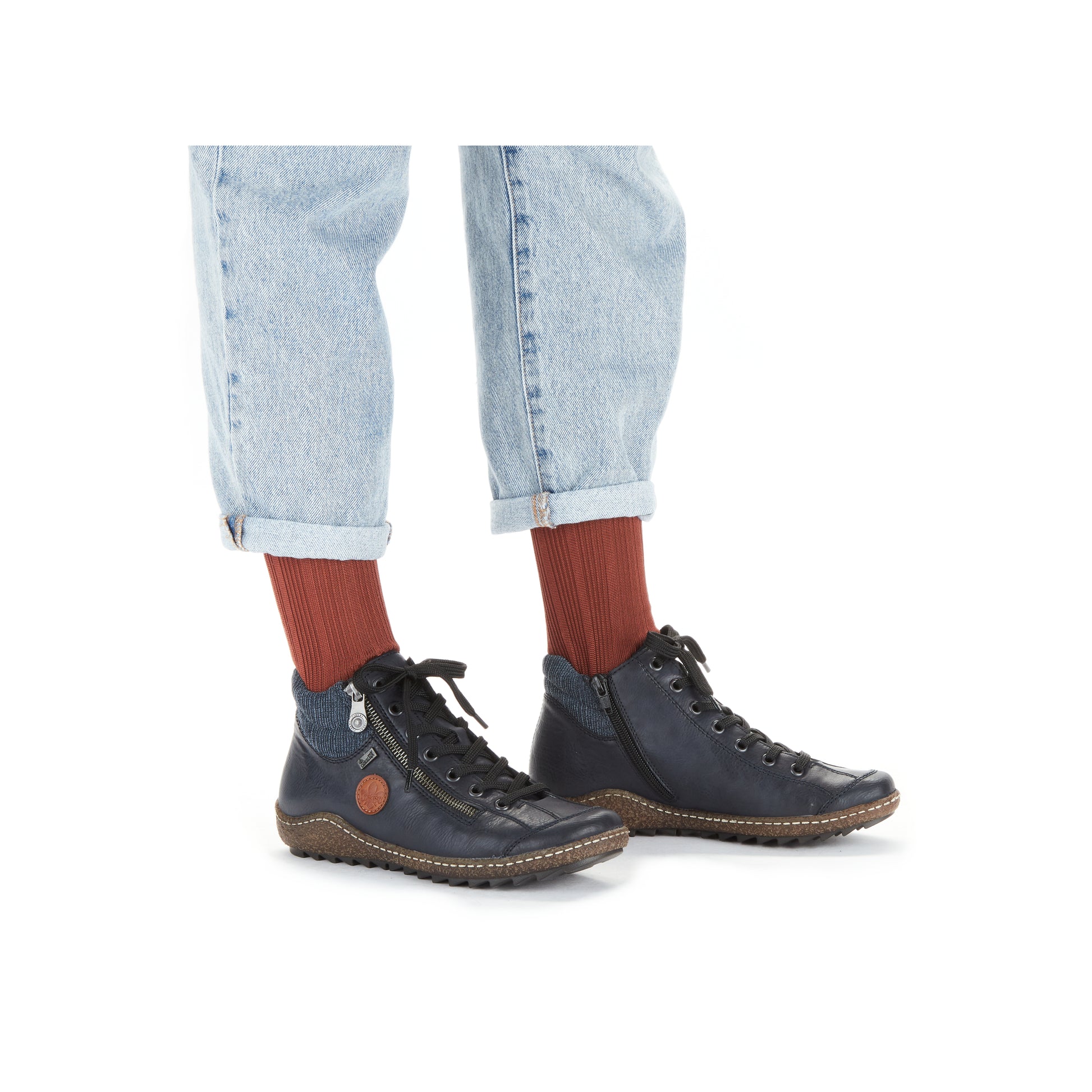 Blue Zip Boots for Women | Rieker L7514-14