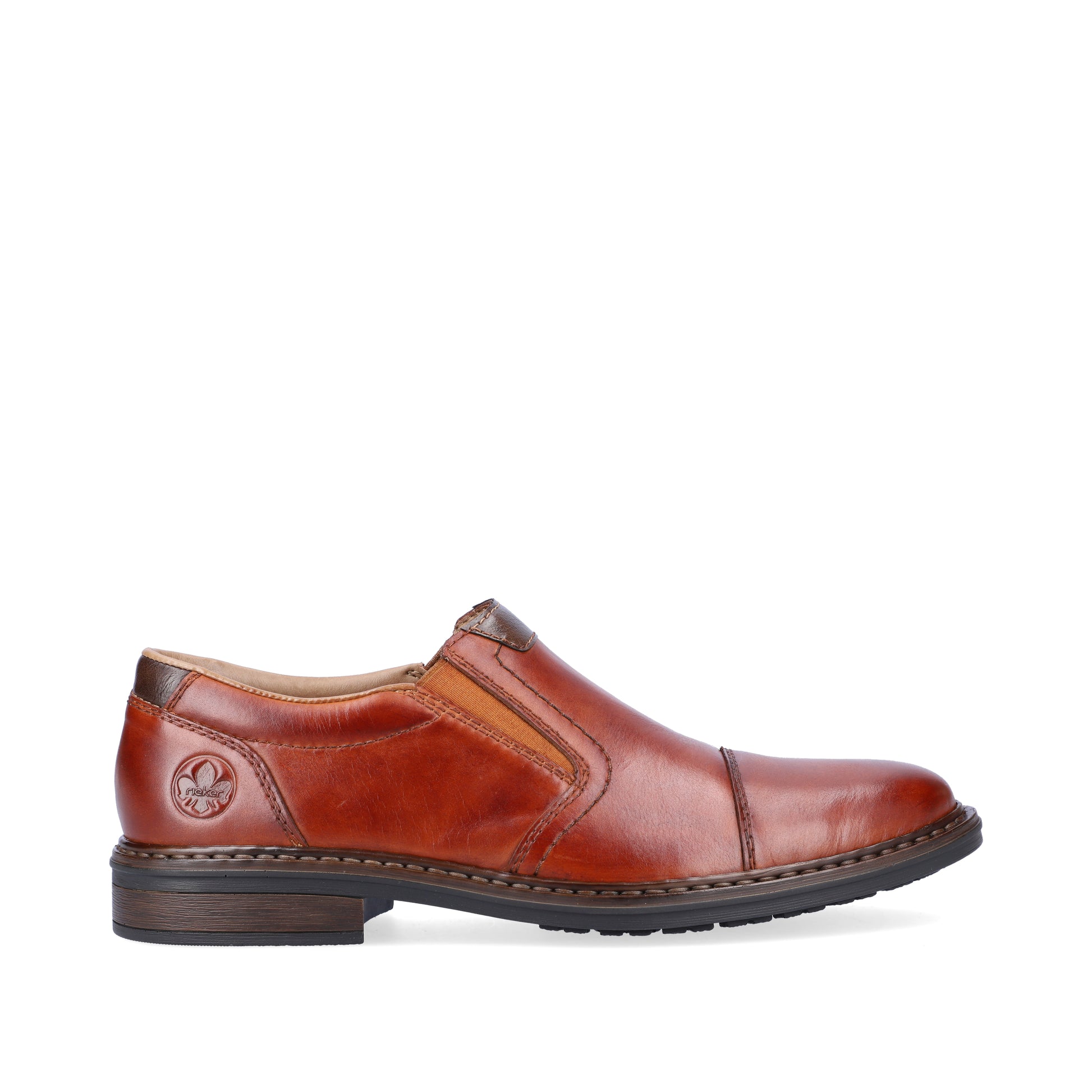 Brown Elasticated Shoes for Men | Rieker 17659-23