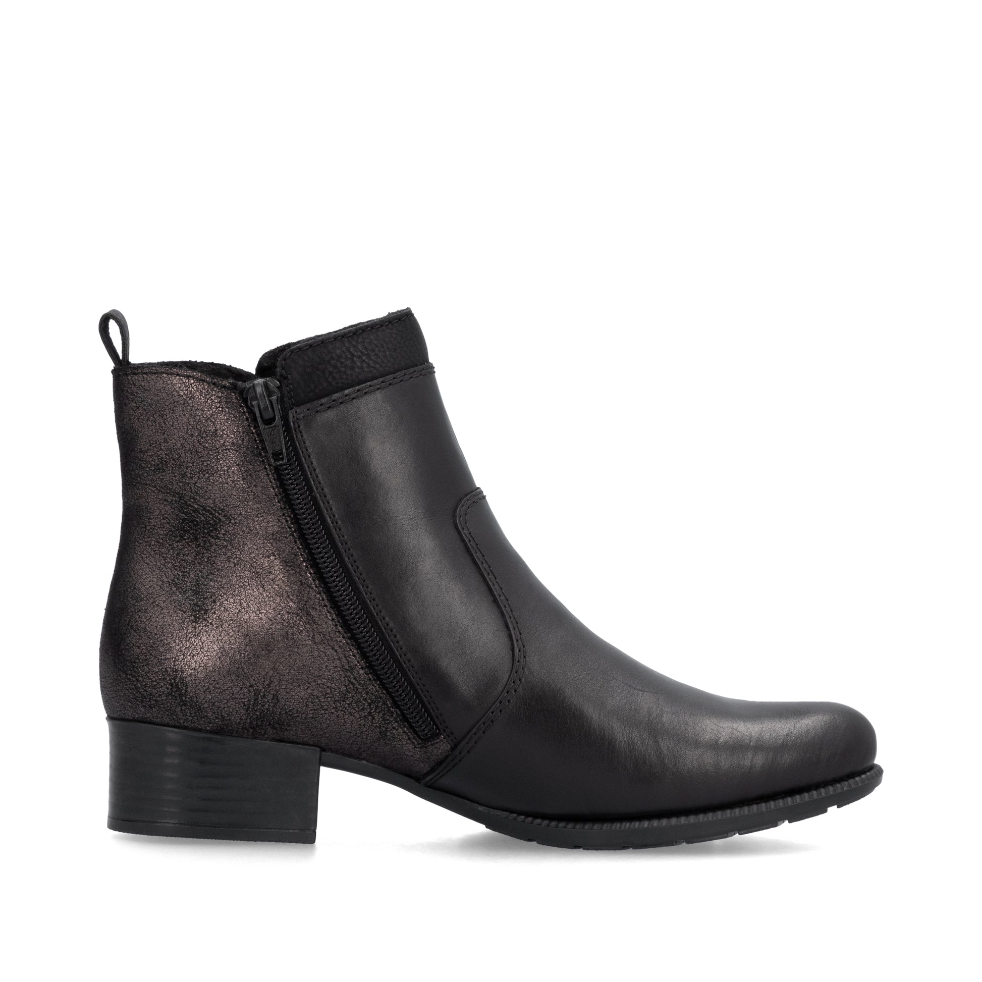 Black Zip Boots for Women | Rieker 78658-00