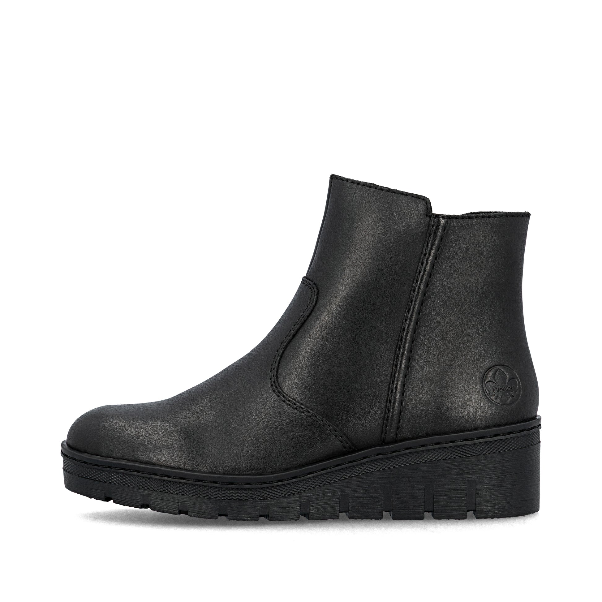 Black Zip Boots for Women | Rieker X9165-01