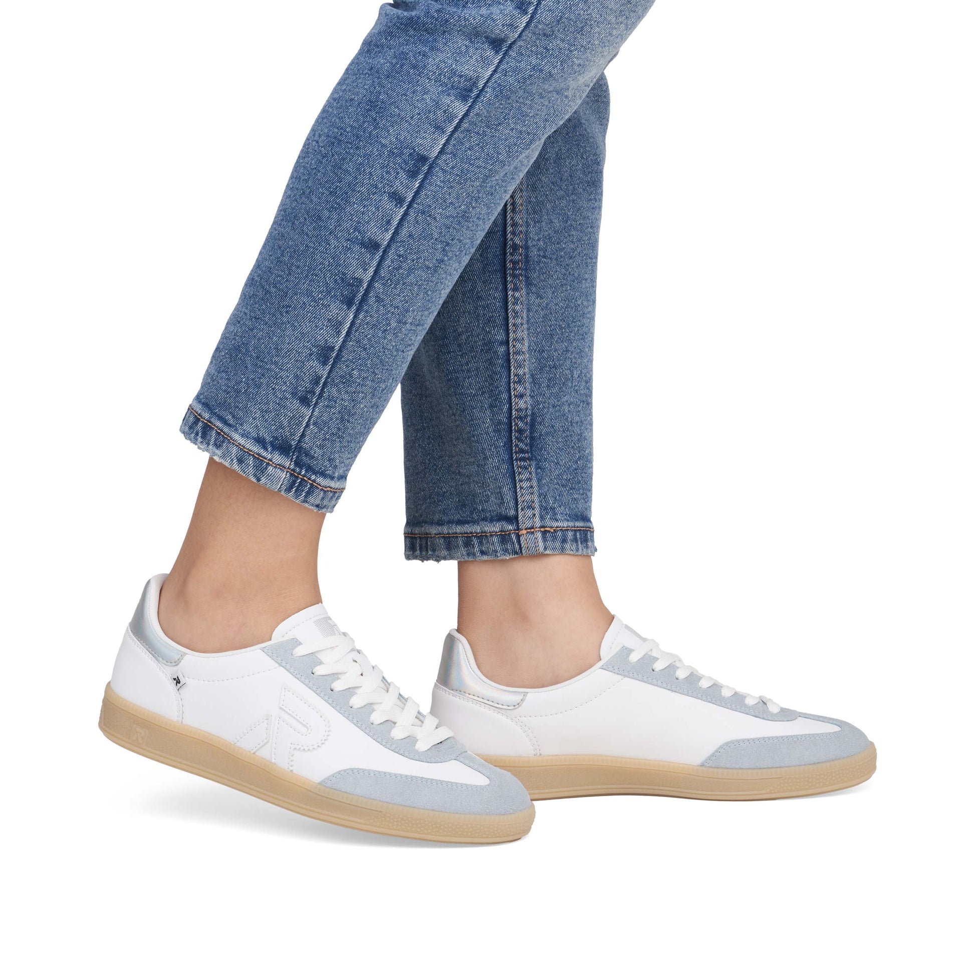 White Elasticated Shoes for Women | Rieker Sport W2200-84