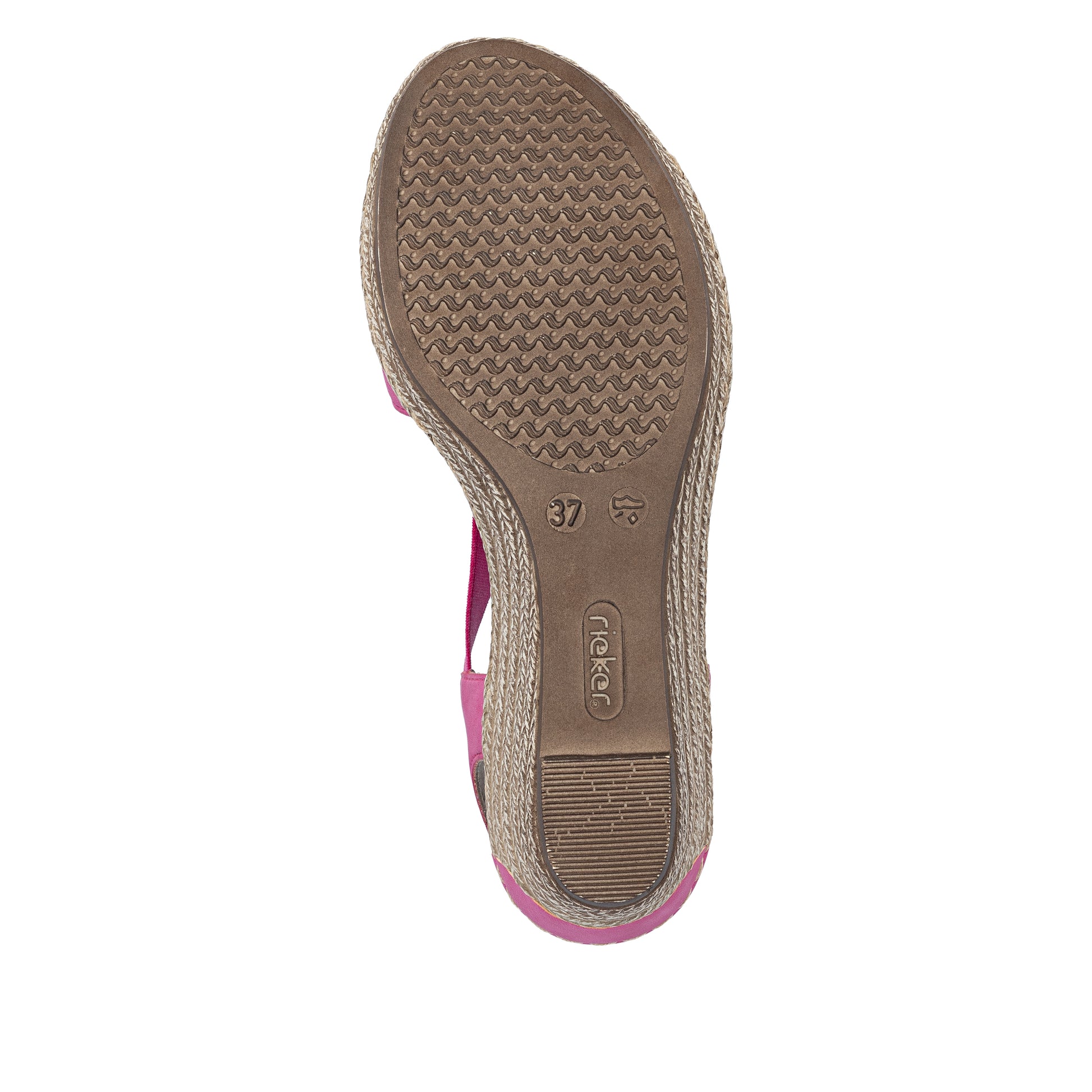 Pink Elasticated Sandals for Women | Rieker 624H6-32
