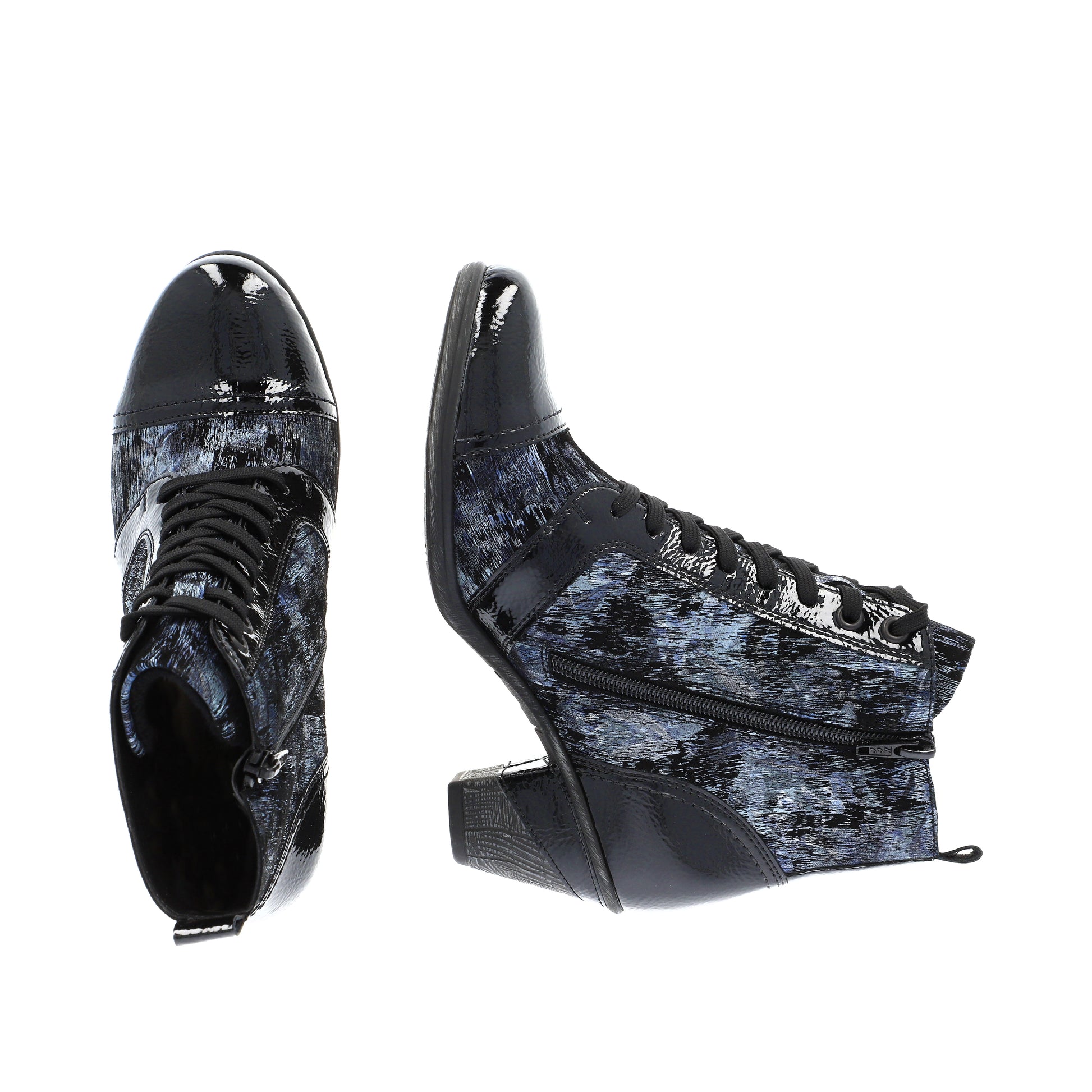 Blue Zip Boots for Women | Remonte D8797-14