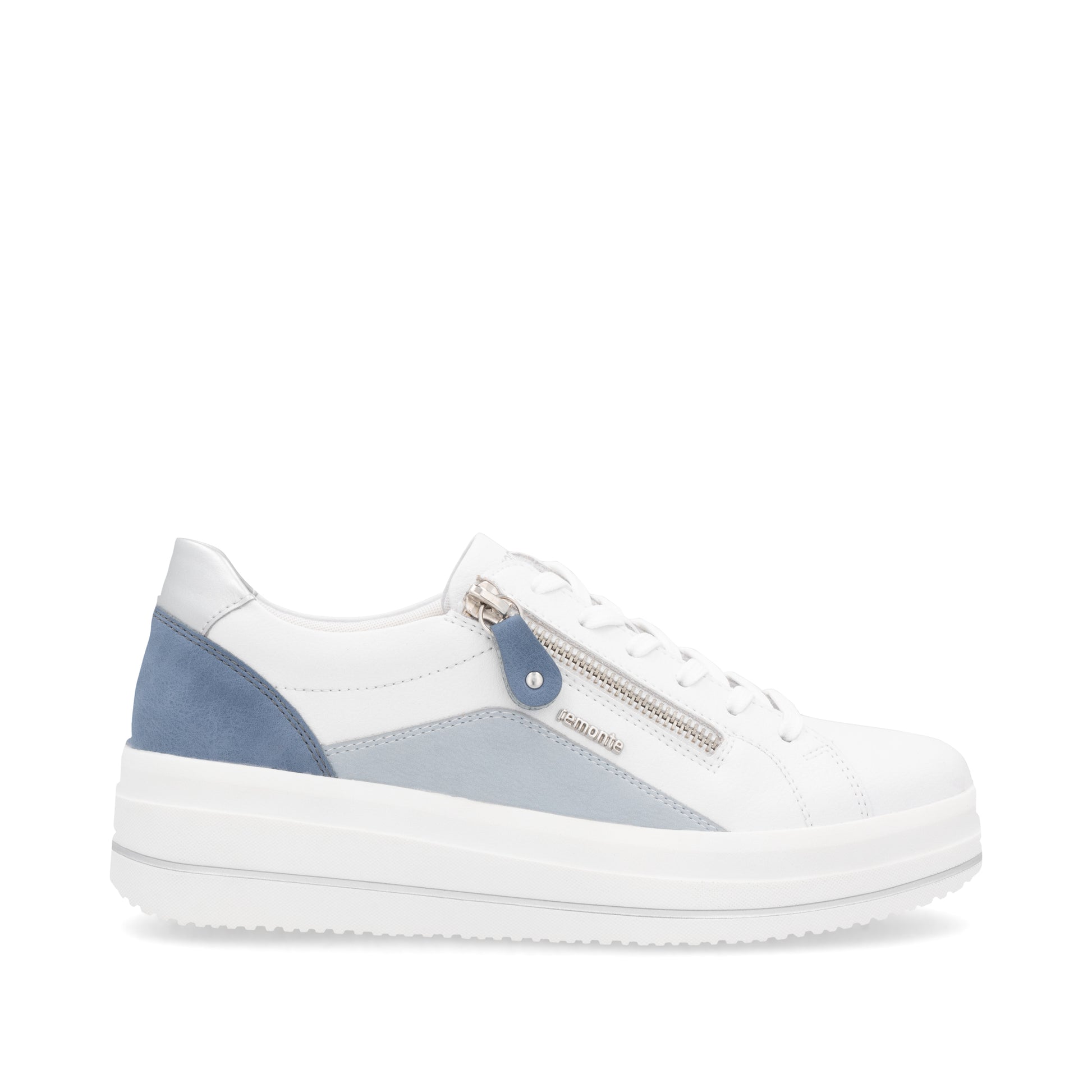 White Zip Shoes for Women | Remonte D1C01-84