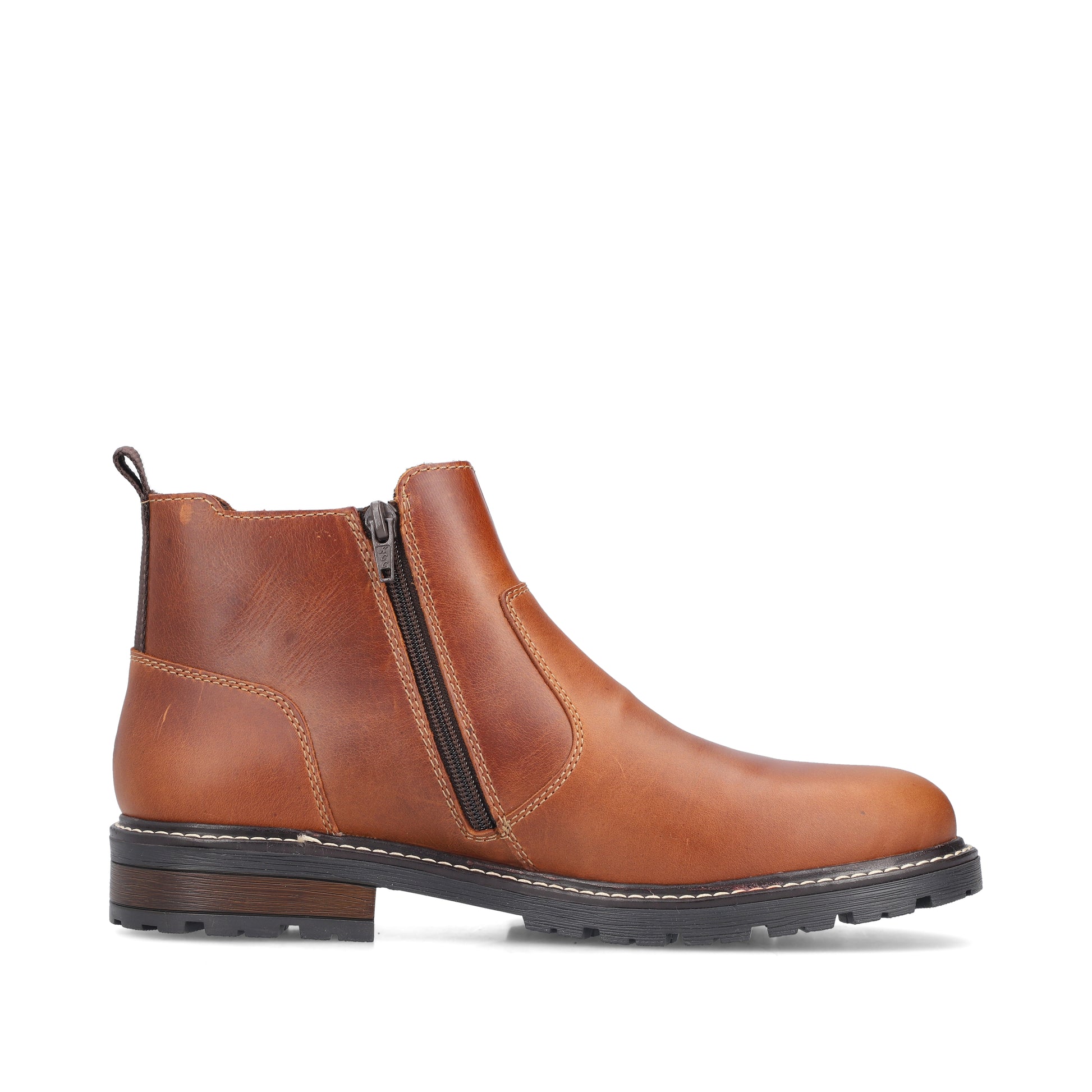 Brown Zip Boots for Men | Rieker 32052-24