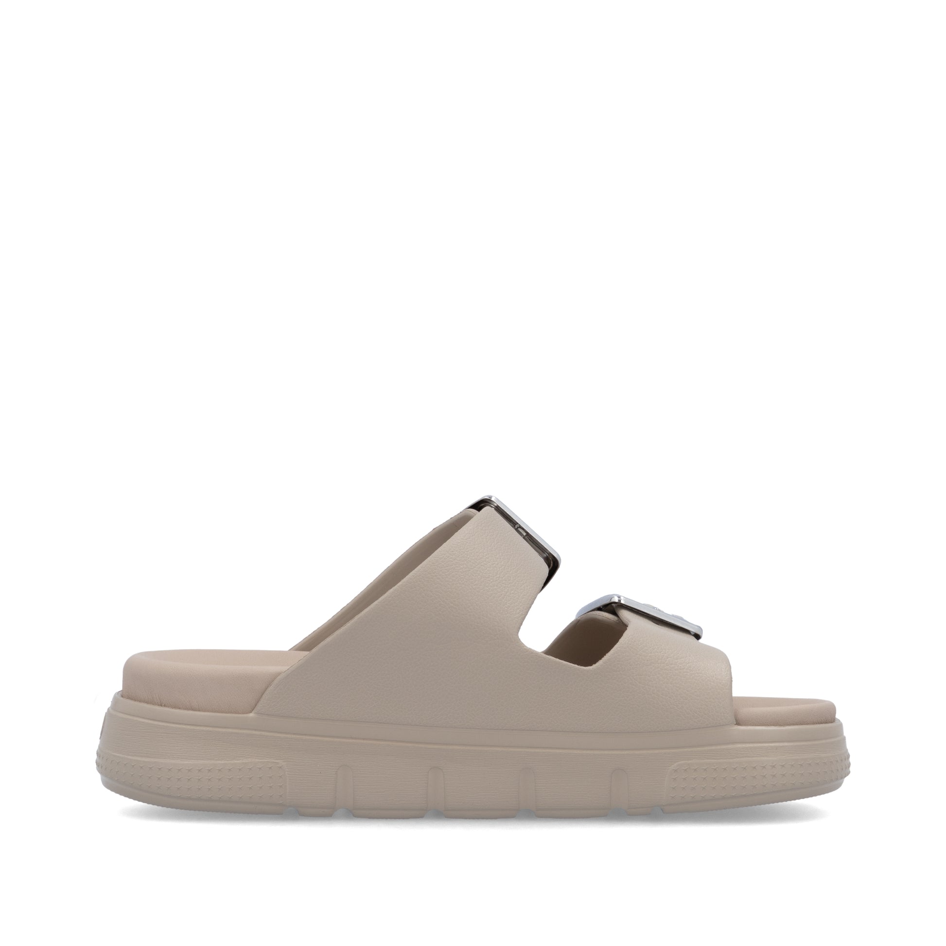Beige Buckle Sandals for Women | Rieker P2180-60