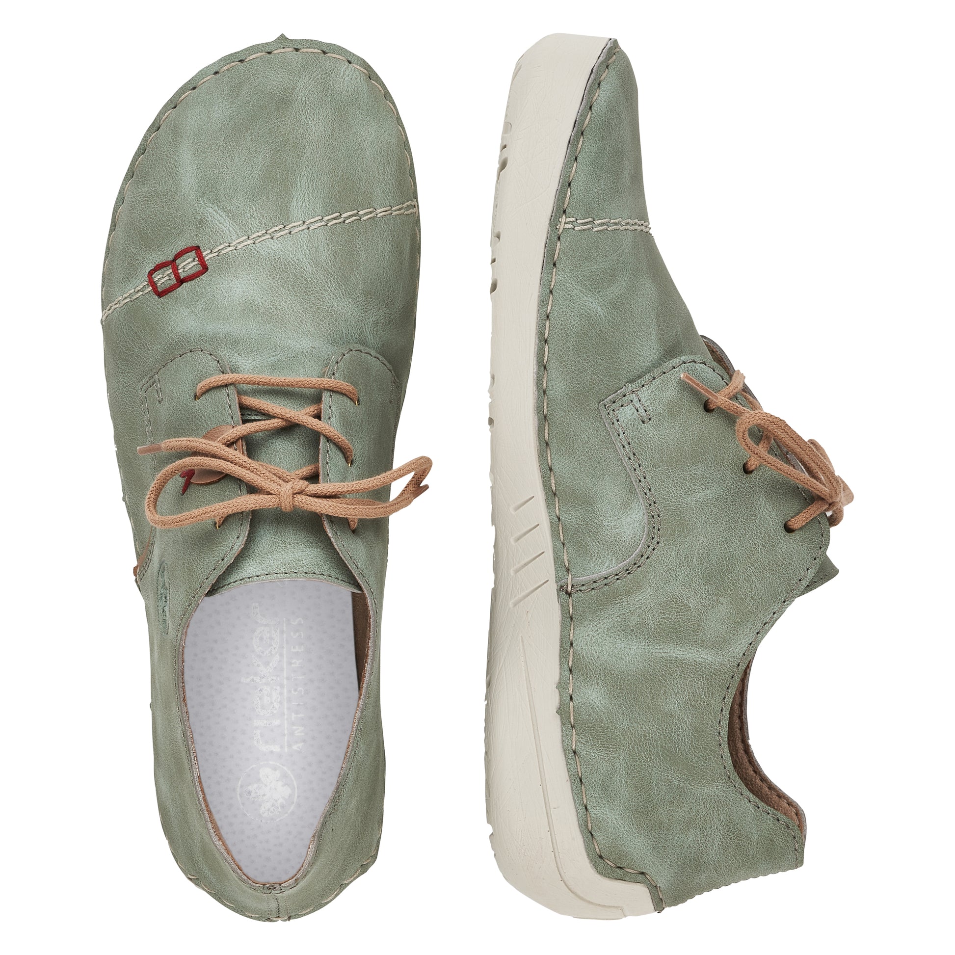 Green Elasticated Shoes for Women | Rieker 52528-52