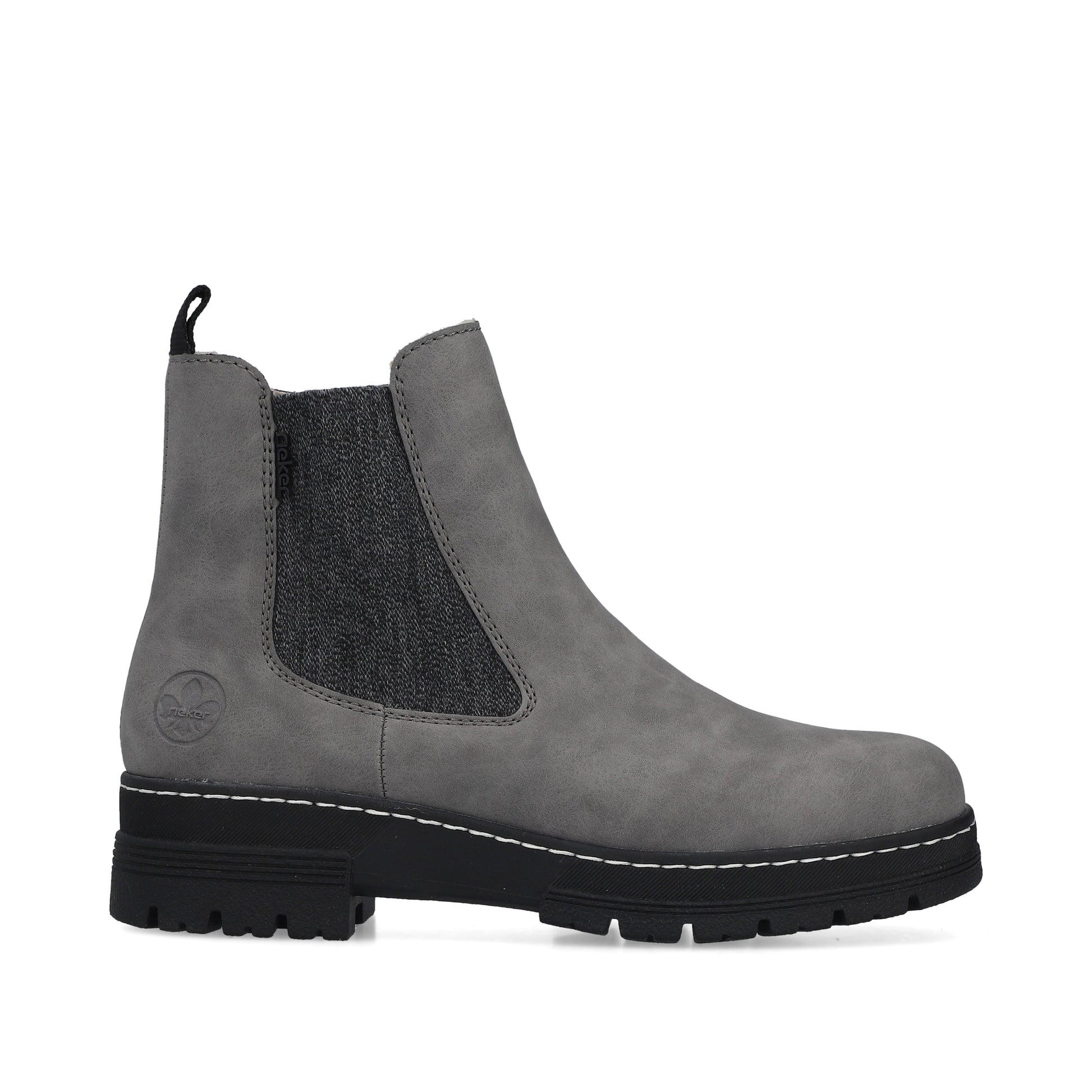 Grey Zip Boots for Women | Rieker 73892-42