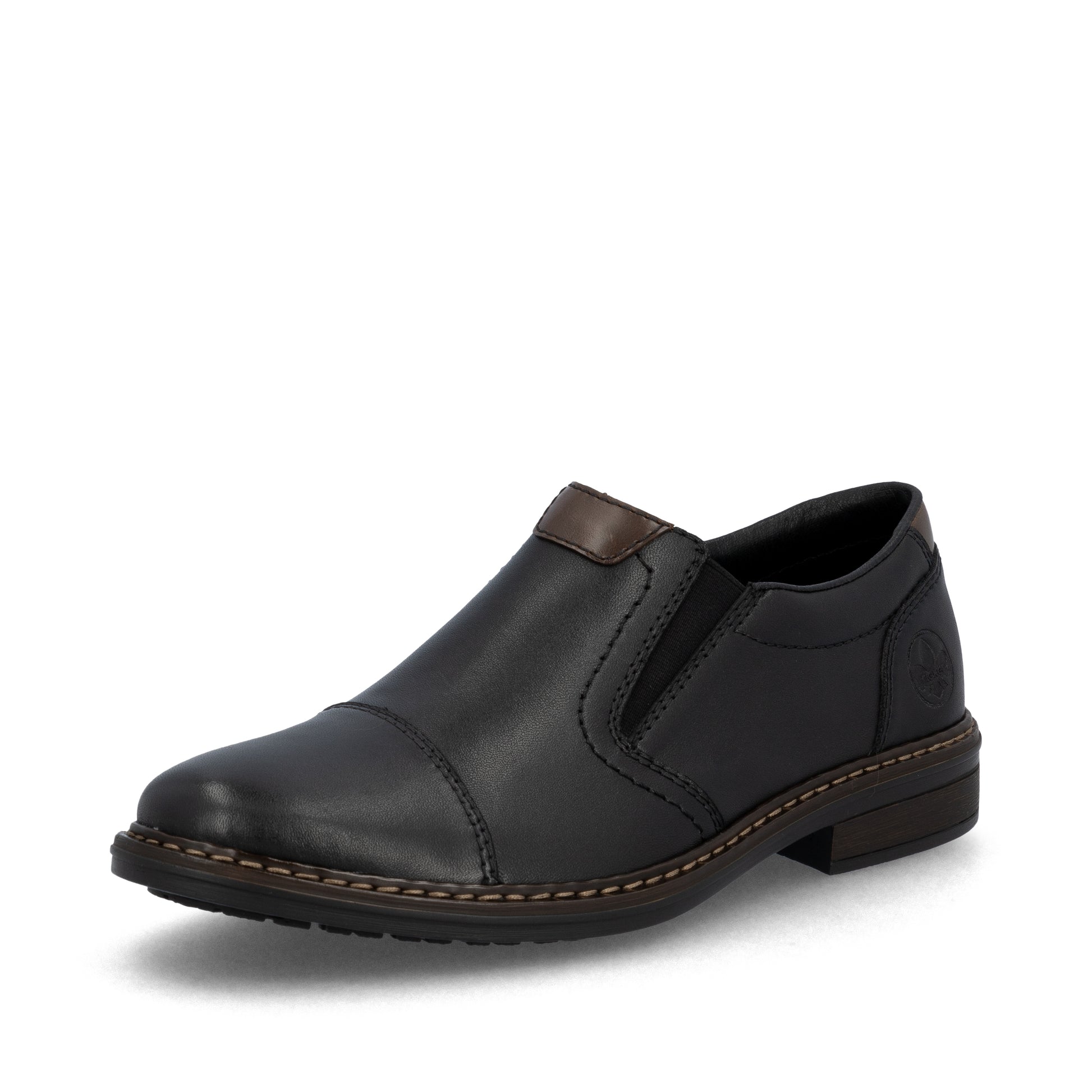 Black Elasticated Shoes for Men | Rieker 17659-00