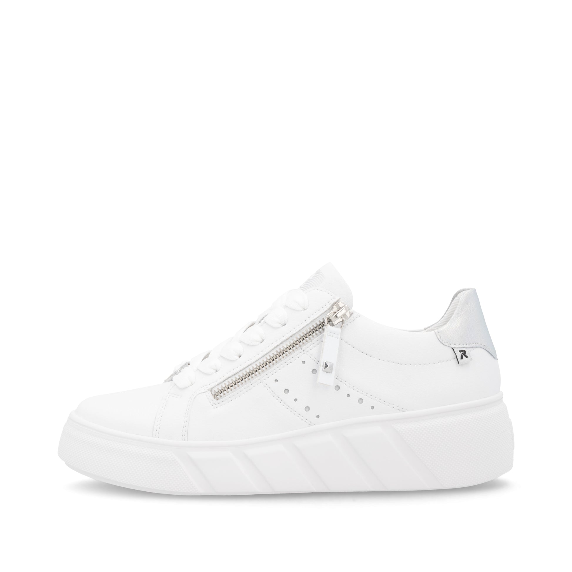White Zip Shoes for Women | Rieker Sport W2605-80