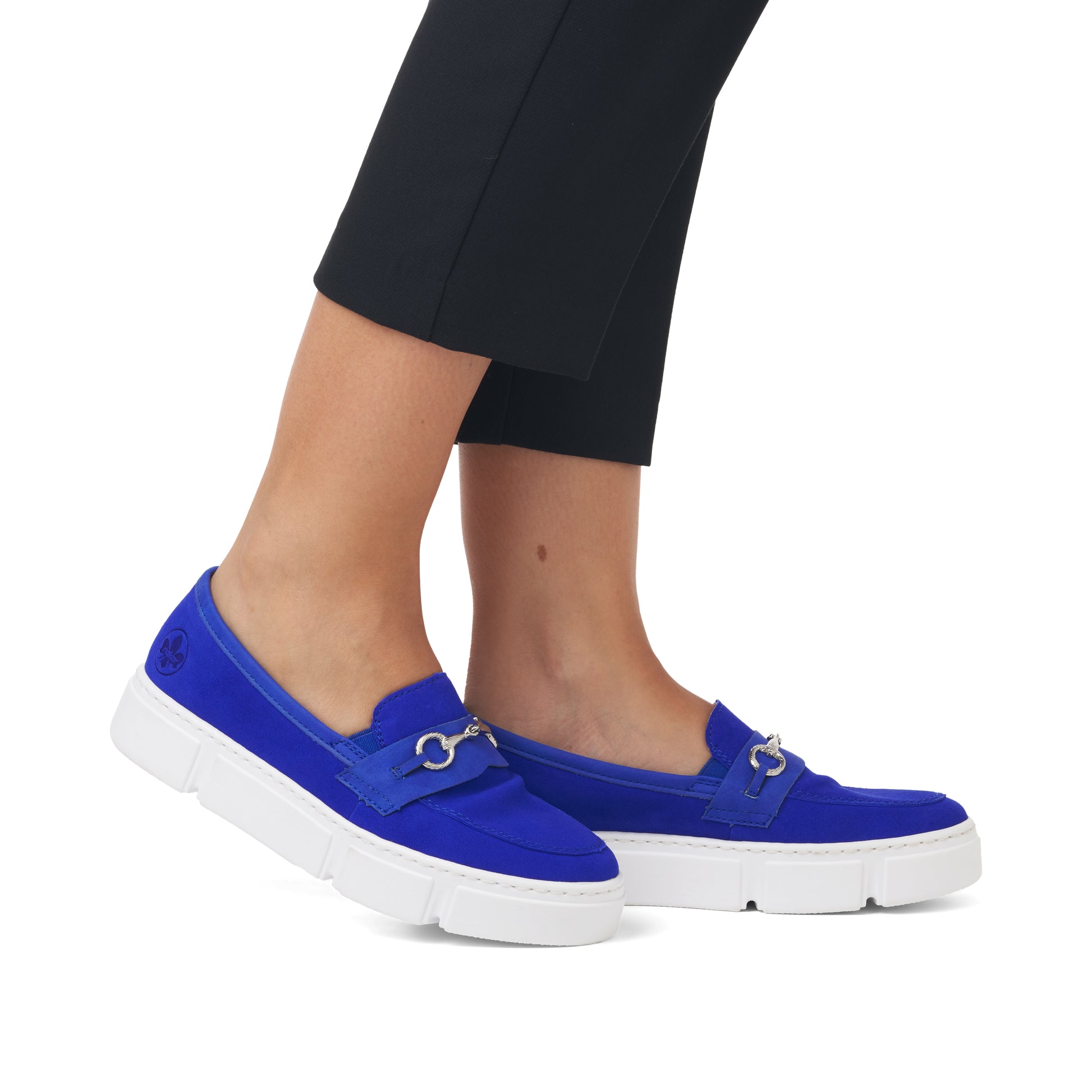 Blue Elasticated Shoes for Women | Rieker N5956-14