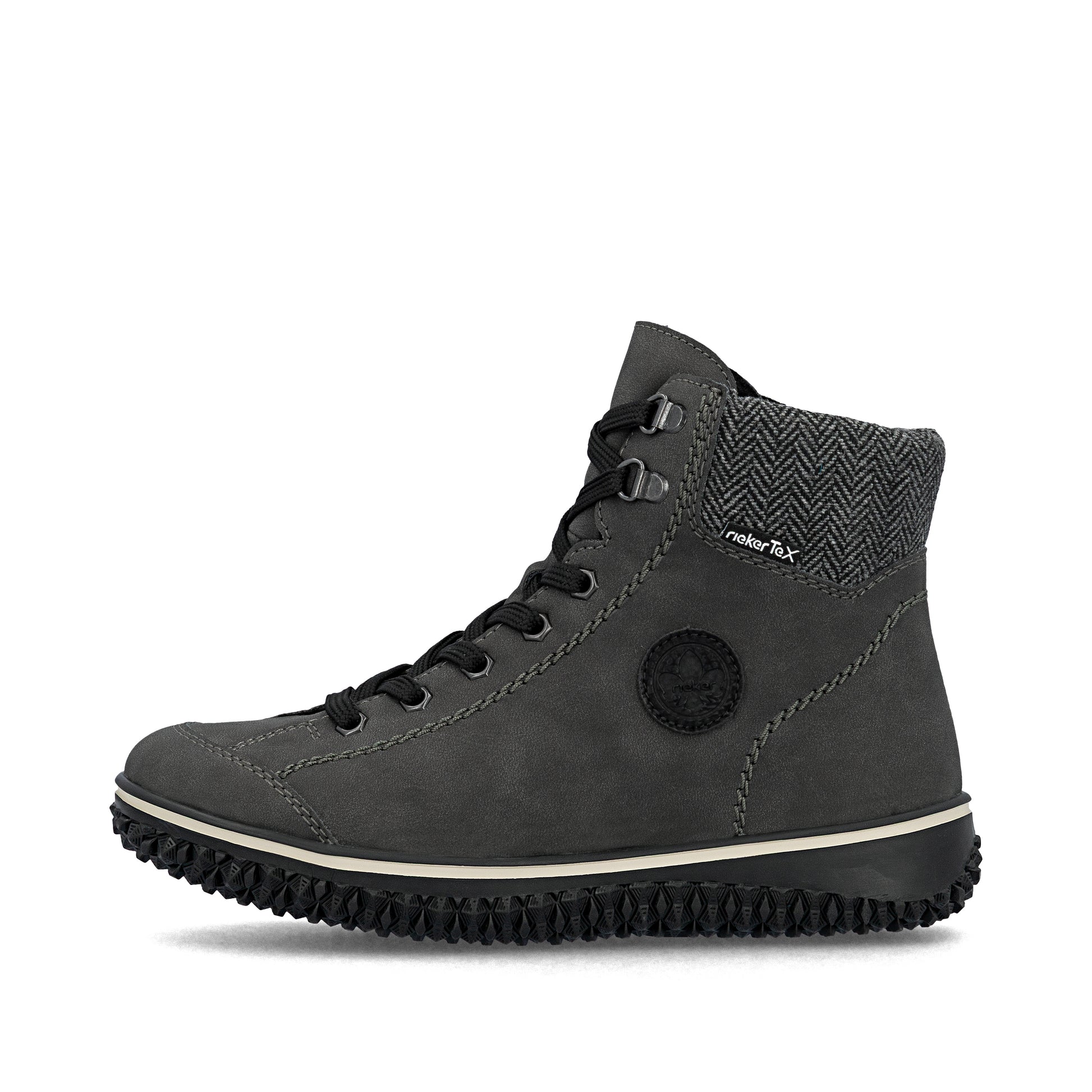 Grey Zip Boots for Women | Rieker Z4251-45