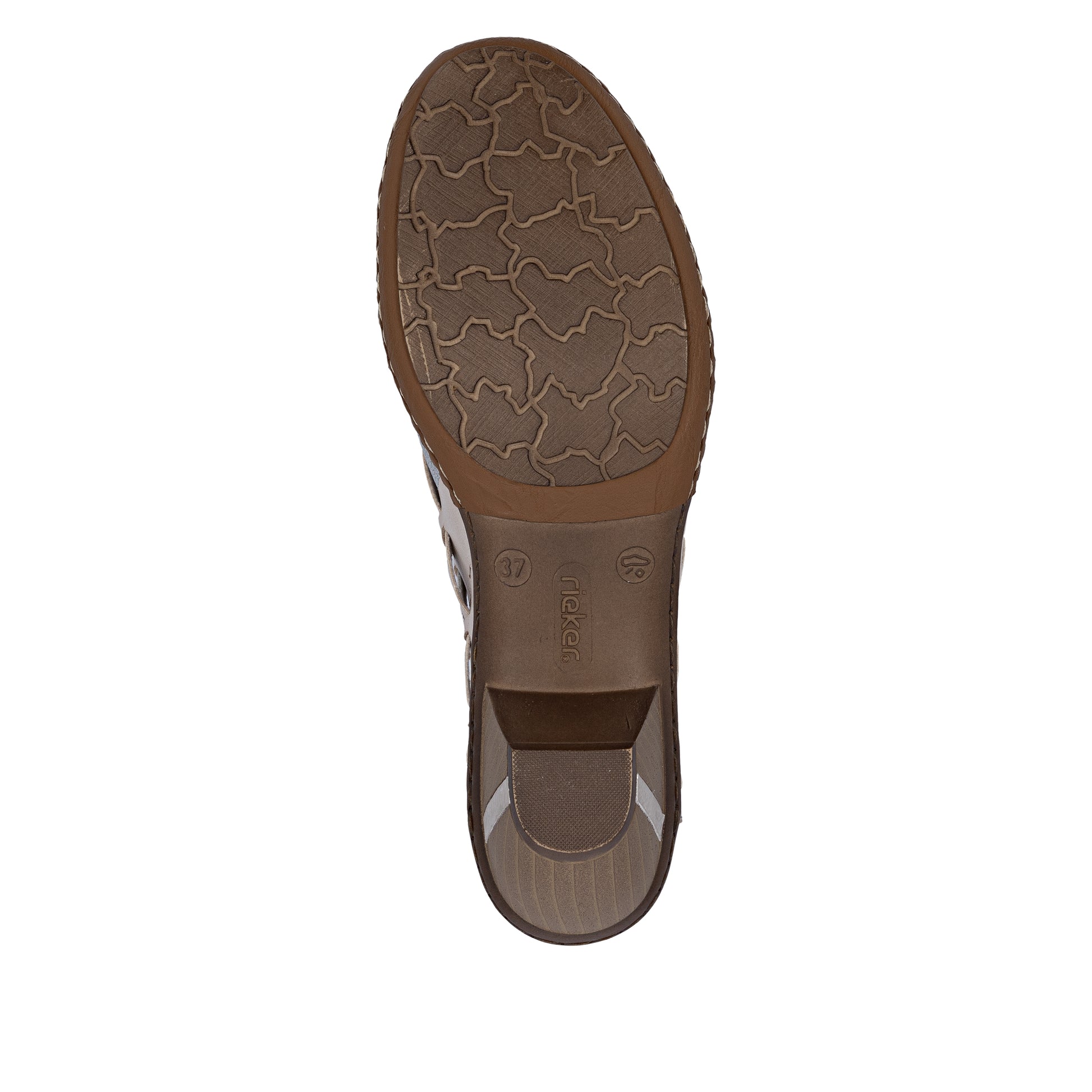 Beige Elasticated Shoes for Women | Rieker 46778-64
