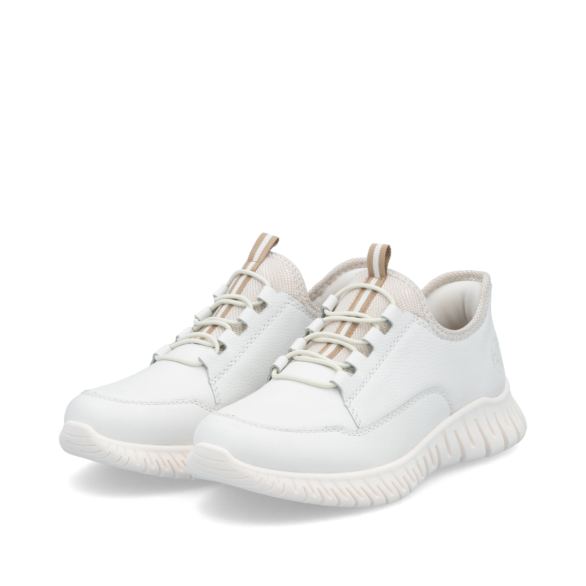 White Elasticated Shoes for Women | Rieker M5357-80