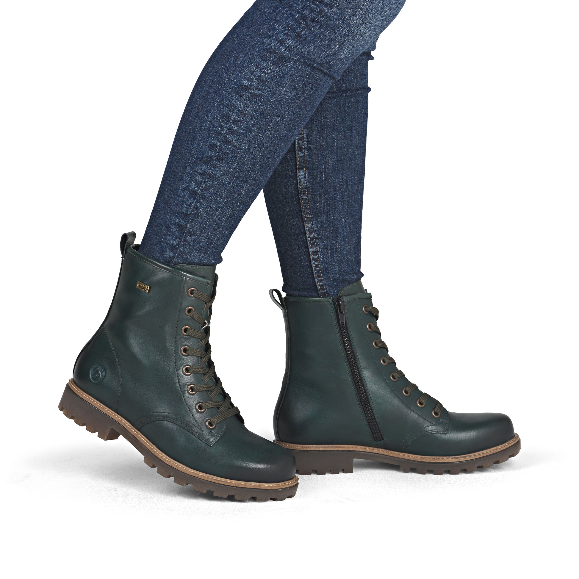 Green Zip Boots for Women | Remonte D3C70-54