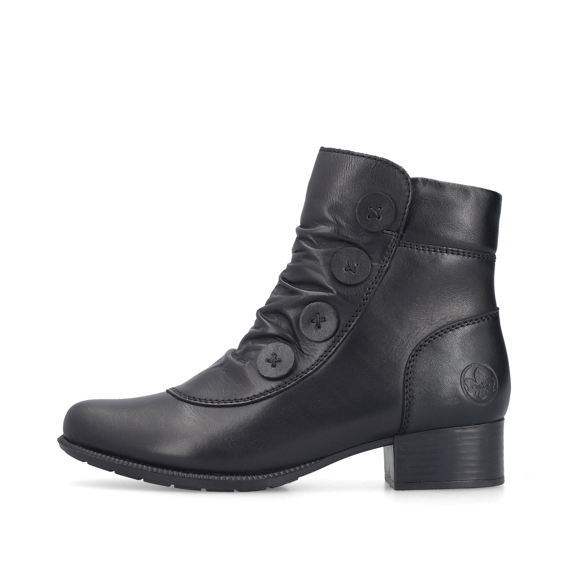 Black Zip Boots for Women | Rieker 78659-00