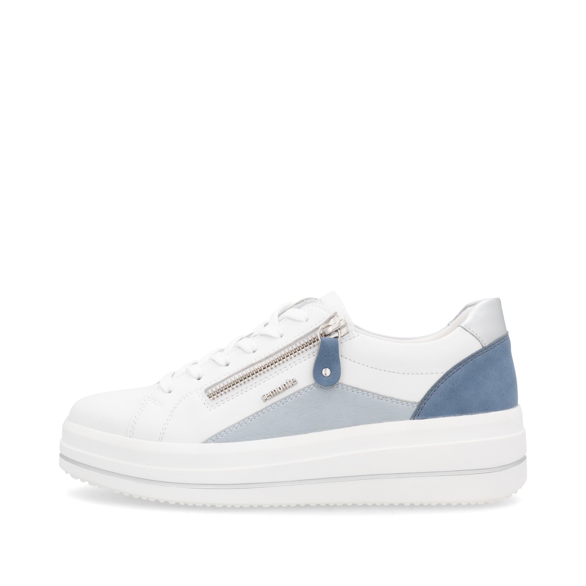 White Zip Shoes for Women | Remonte D1C01-84