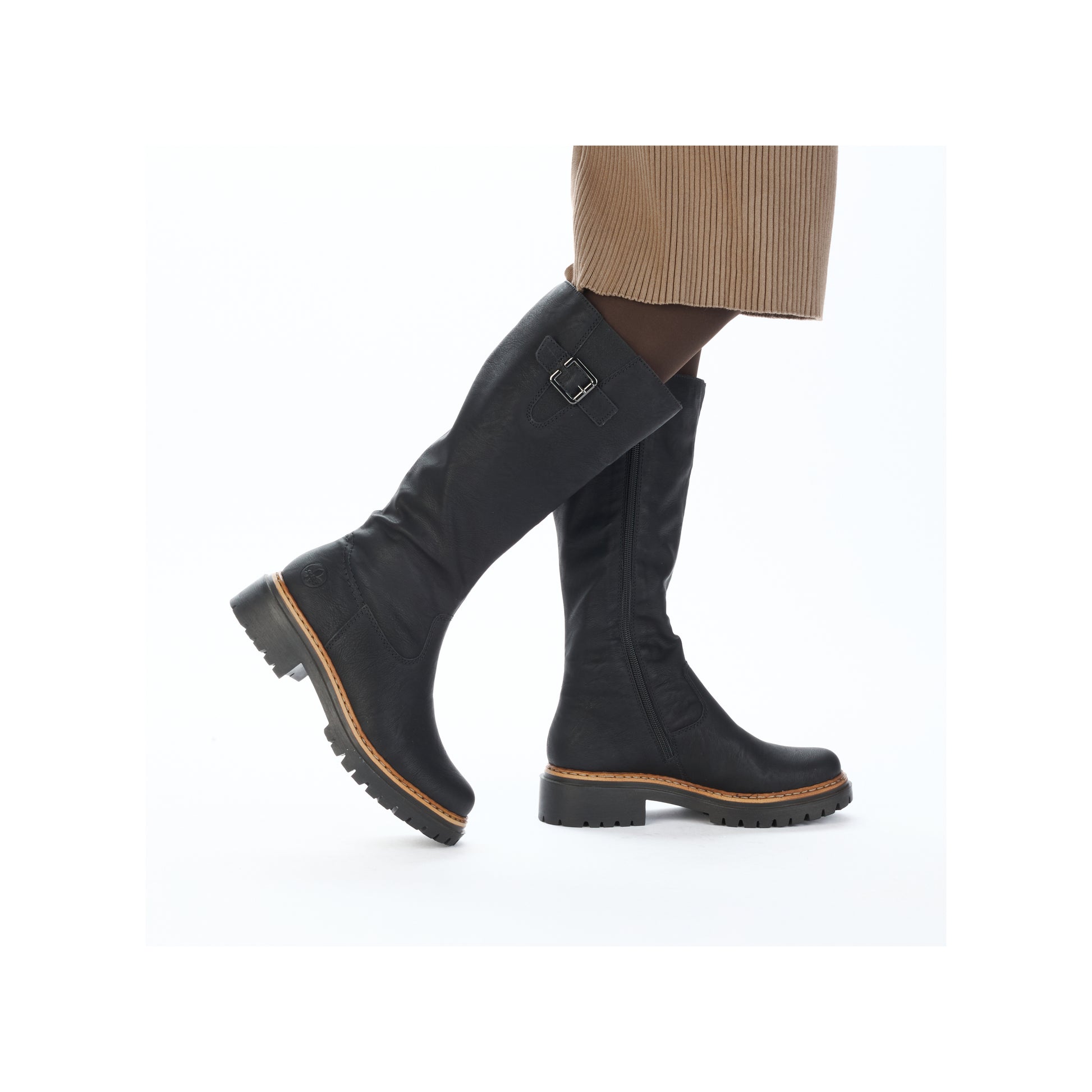 Black Zip Boots for Women | Rieker 72694-00