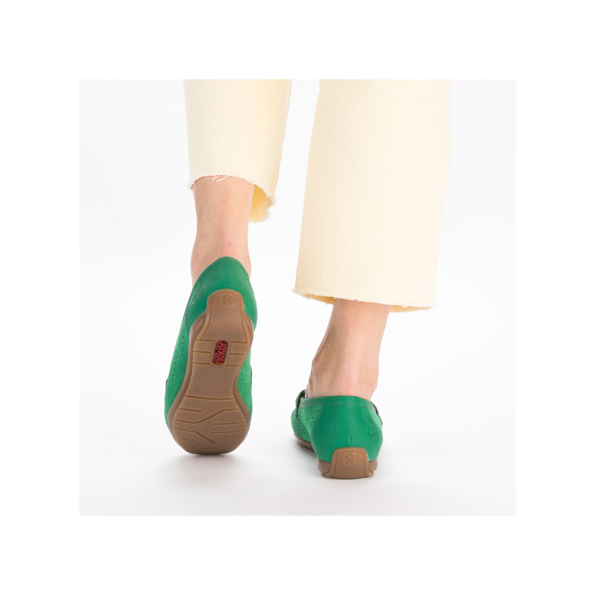 Green Slip-On Shoes for Women | Rieker 40253-54