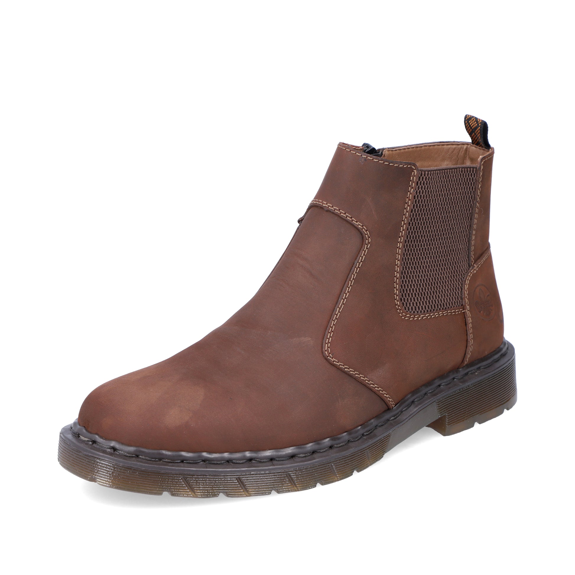 Brown Zip Boots for Men | Rieker 31650-23