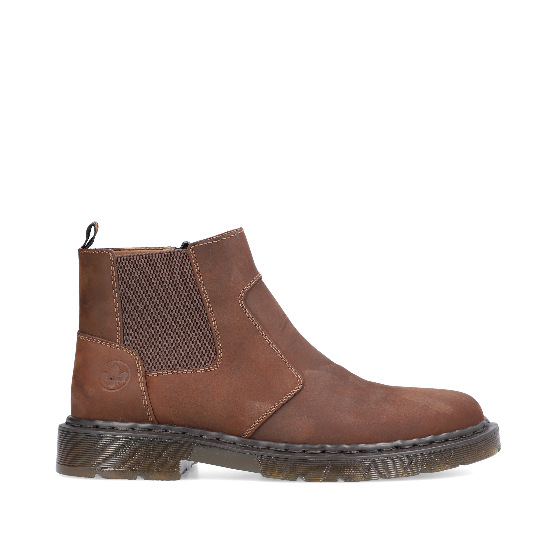 Brown Zip Boots for Men | Rieker 31650-23