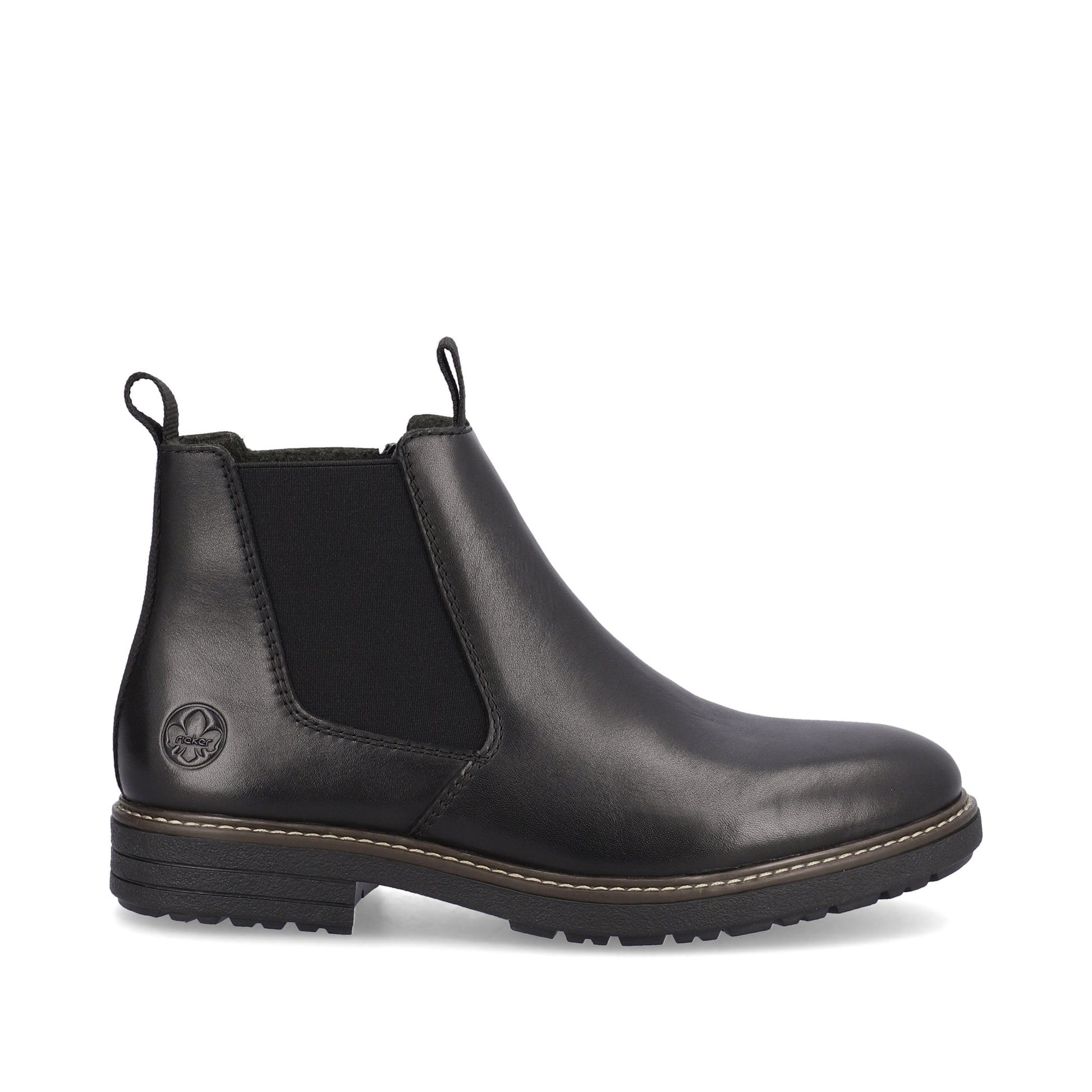 Black Zip Boots for Men | Rieker 33180-00