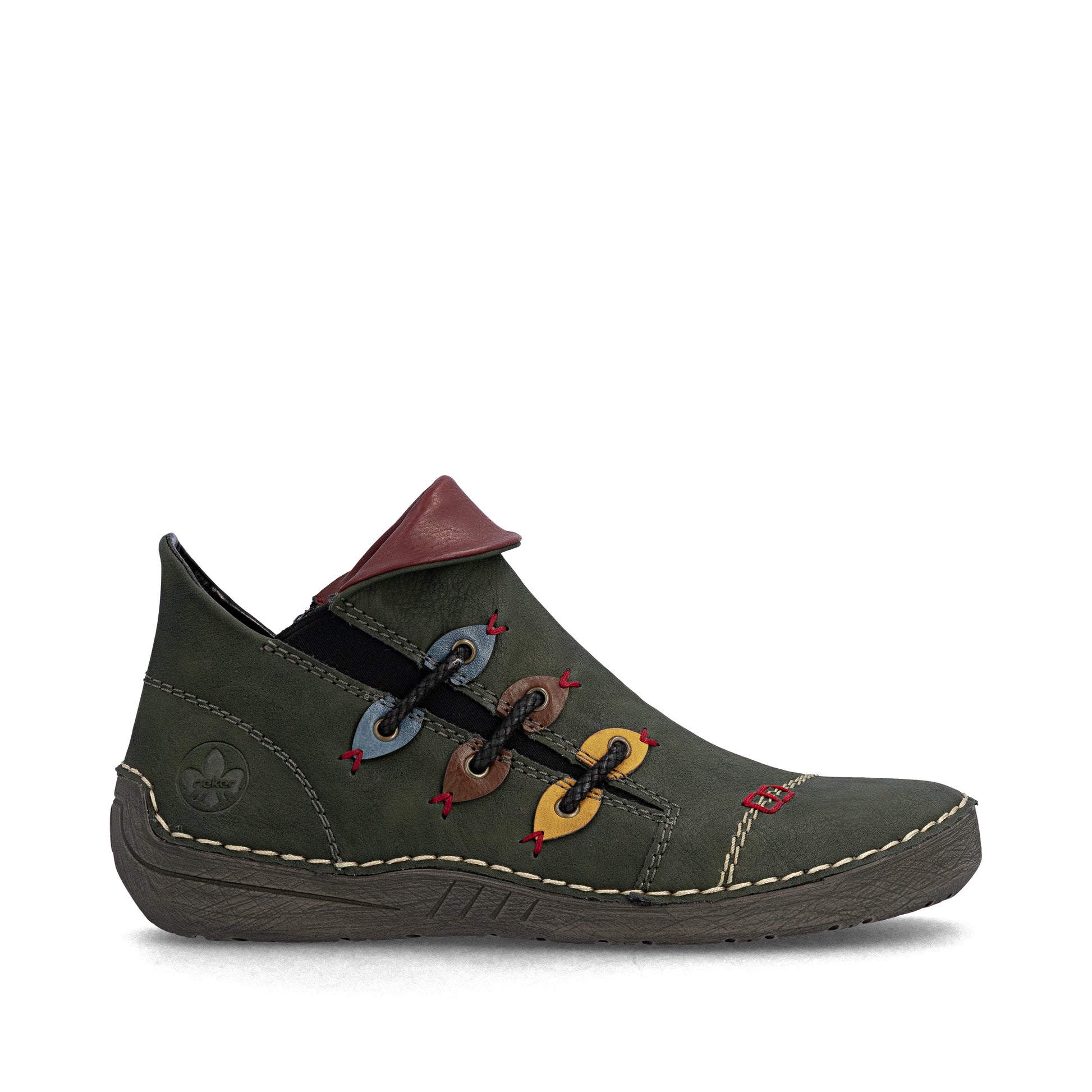 Green Zip Boots for Women | Rieker 72581-54