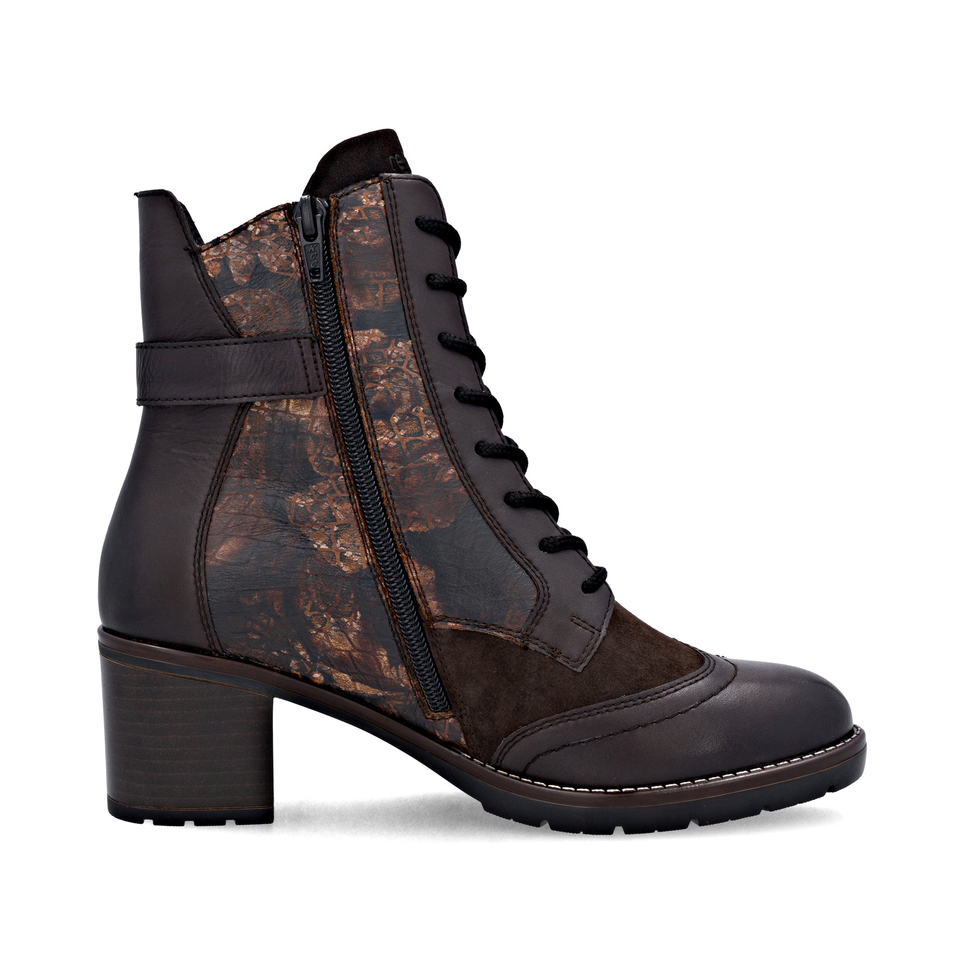Brown Zip Boots for Women | Remonte D2A77-25