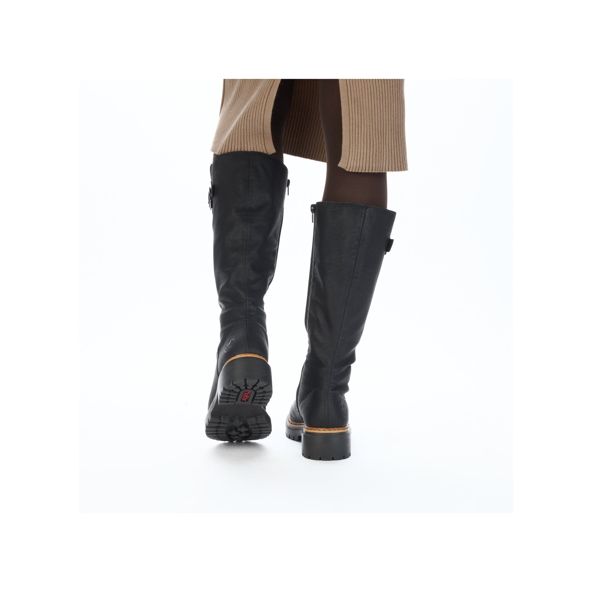 Black Zip Boots for Women | Rieker 72694-00