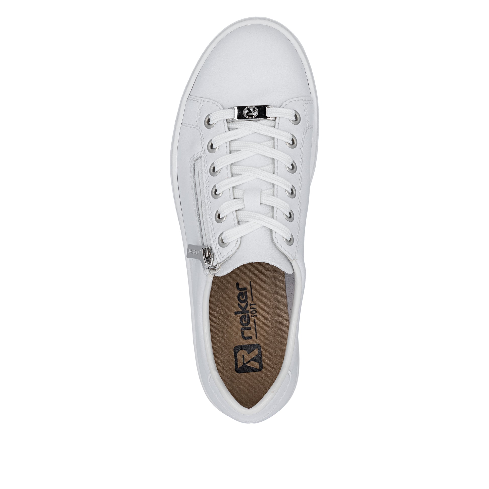 White Zip Shoes for Women | Rieker L59L1-83