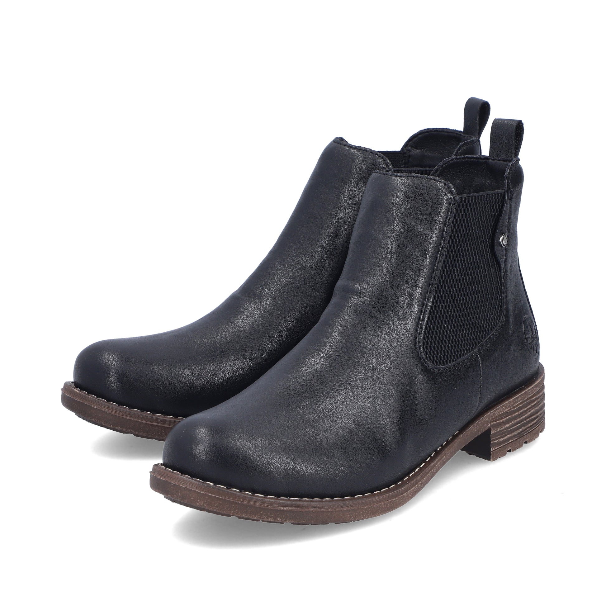 Black Elasticated Boots for Women | Rieker 79450-00