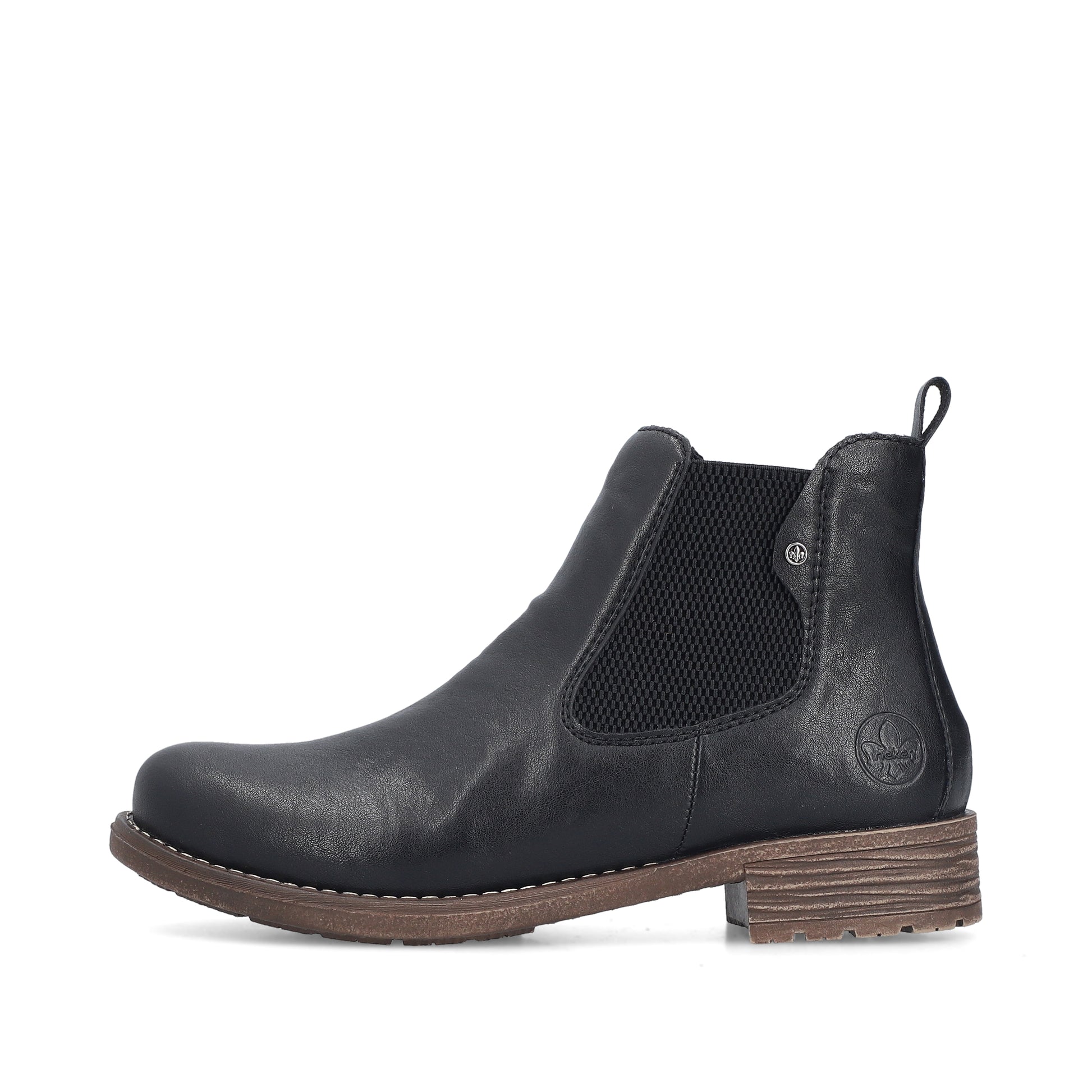 Black Elasticated Boots for Women | Rieker 79450-00