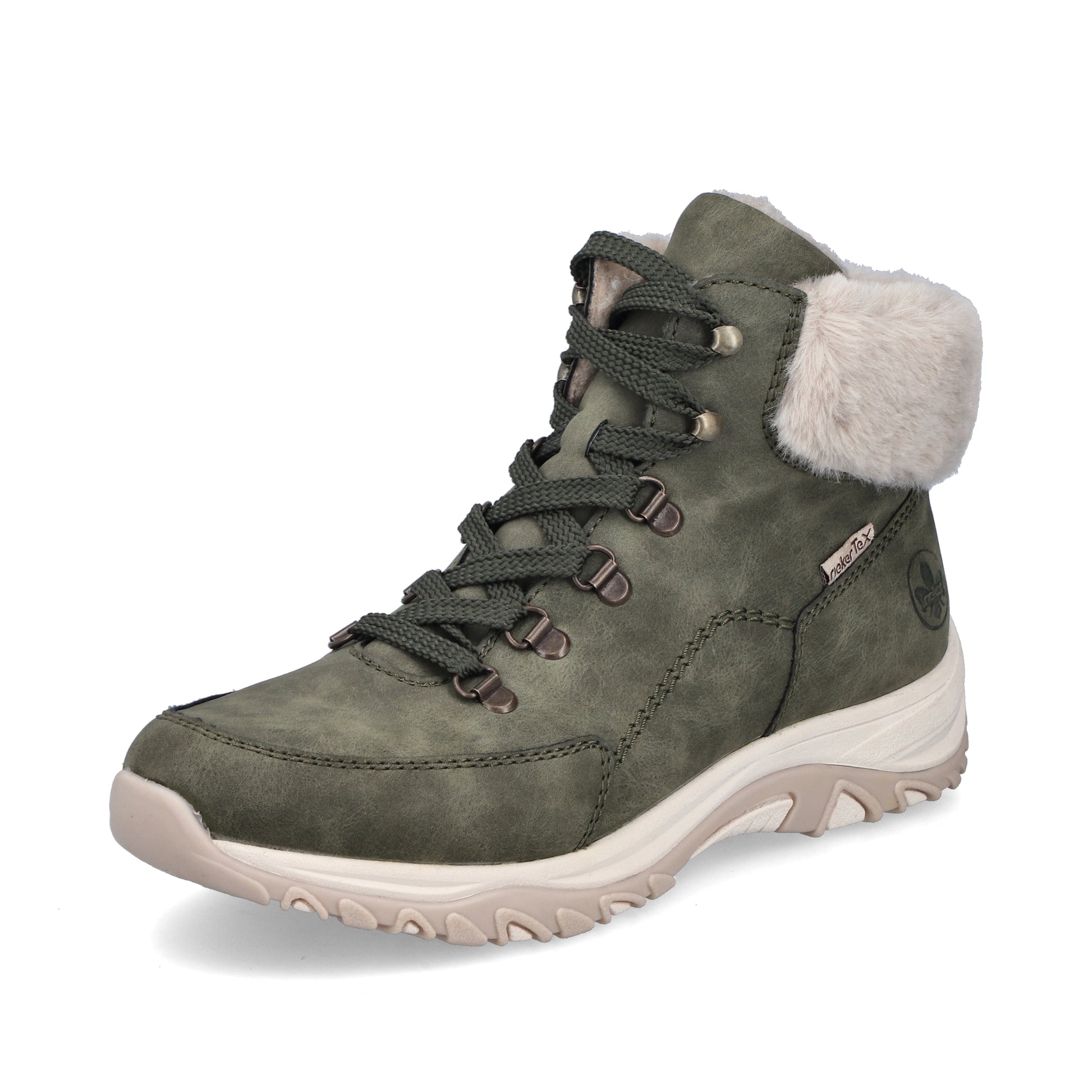 Green Elasticated Boots for Women | Rieker M9610-54