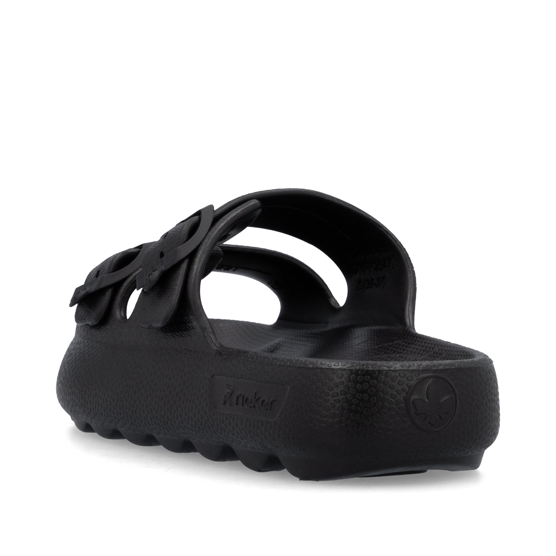 Black Buckle Sandals for Women | Rieker Sport P2450-00