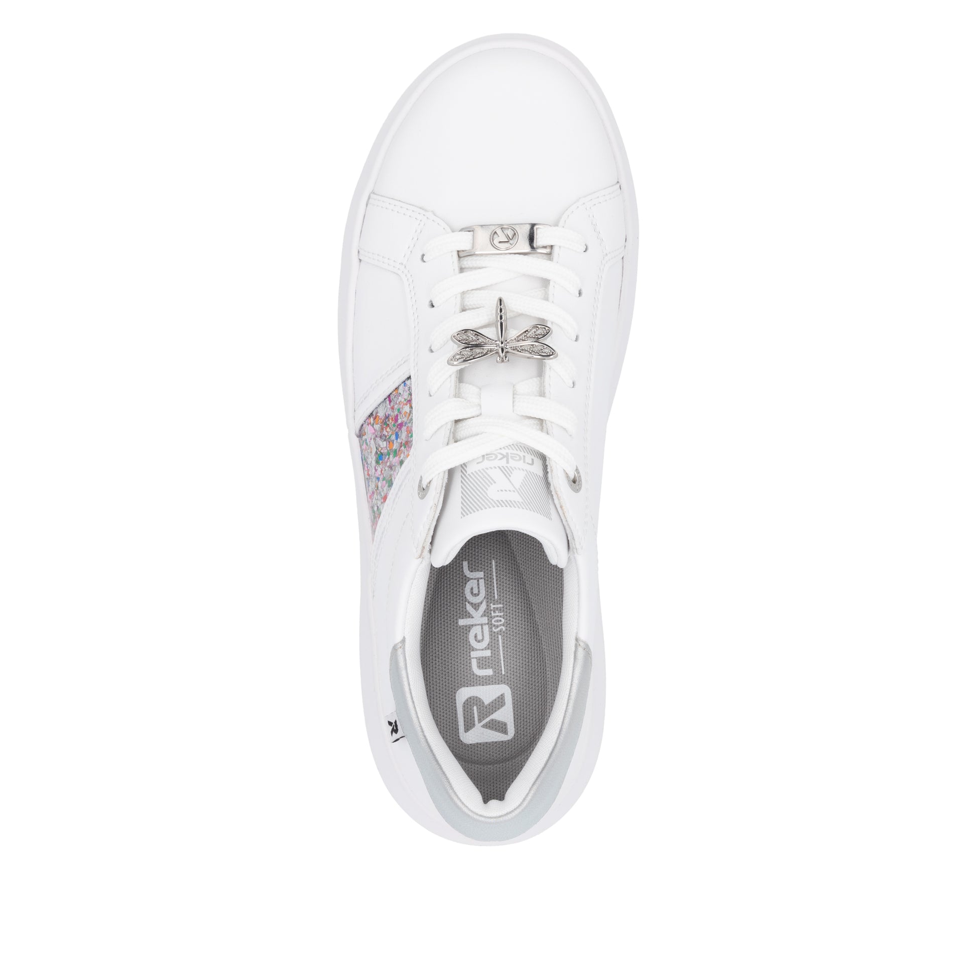 White Elasticated Shoes for Women | Rieker Sport W1202-83