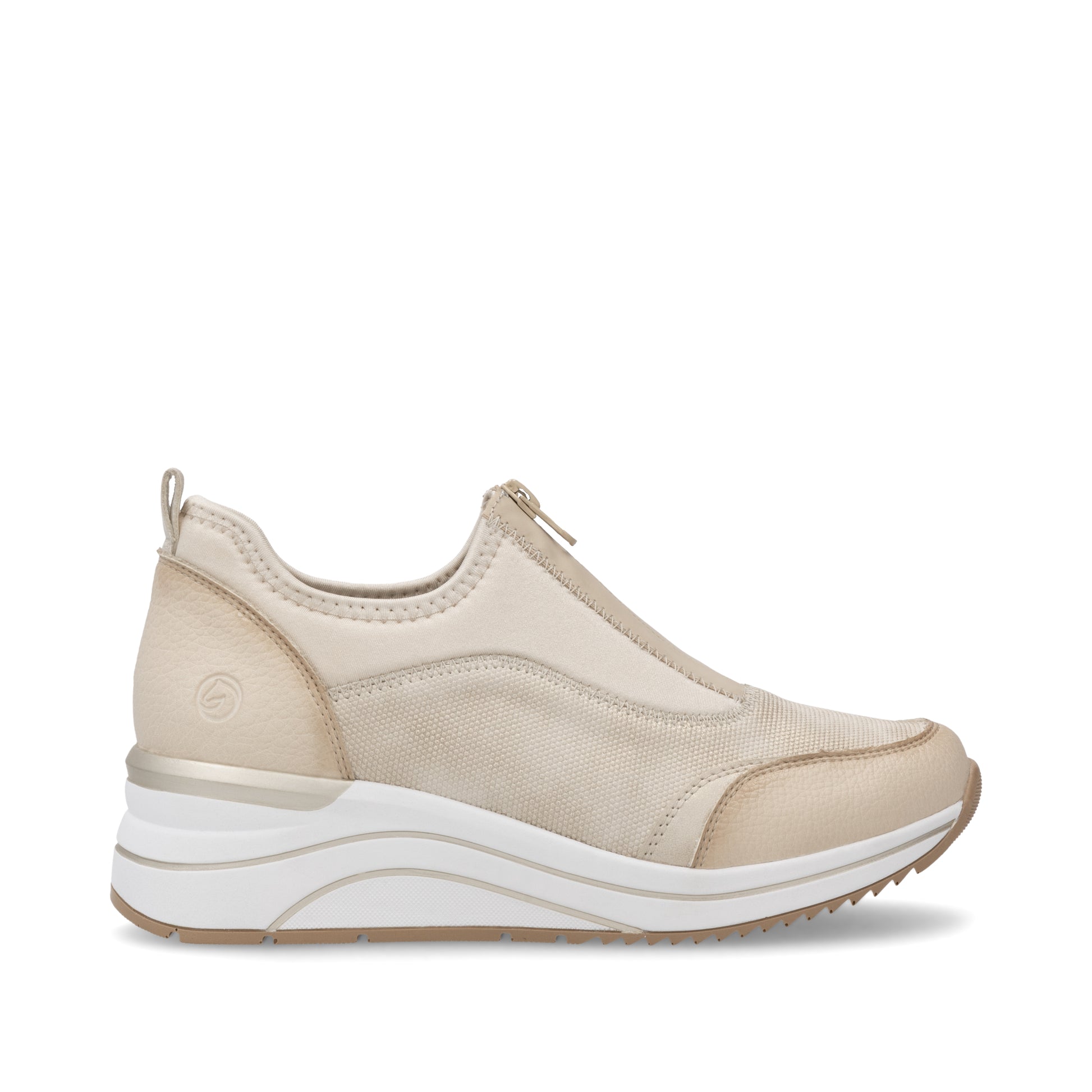 Beige Zip Shoes for Women | Remonte D0T08-61
