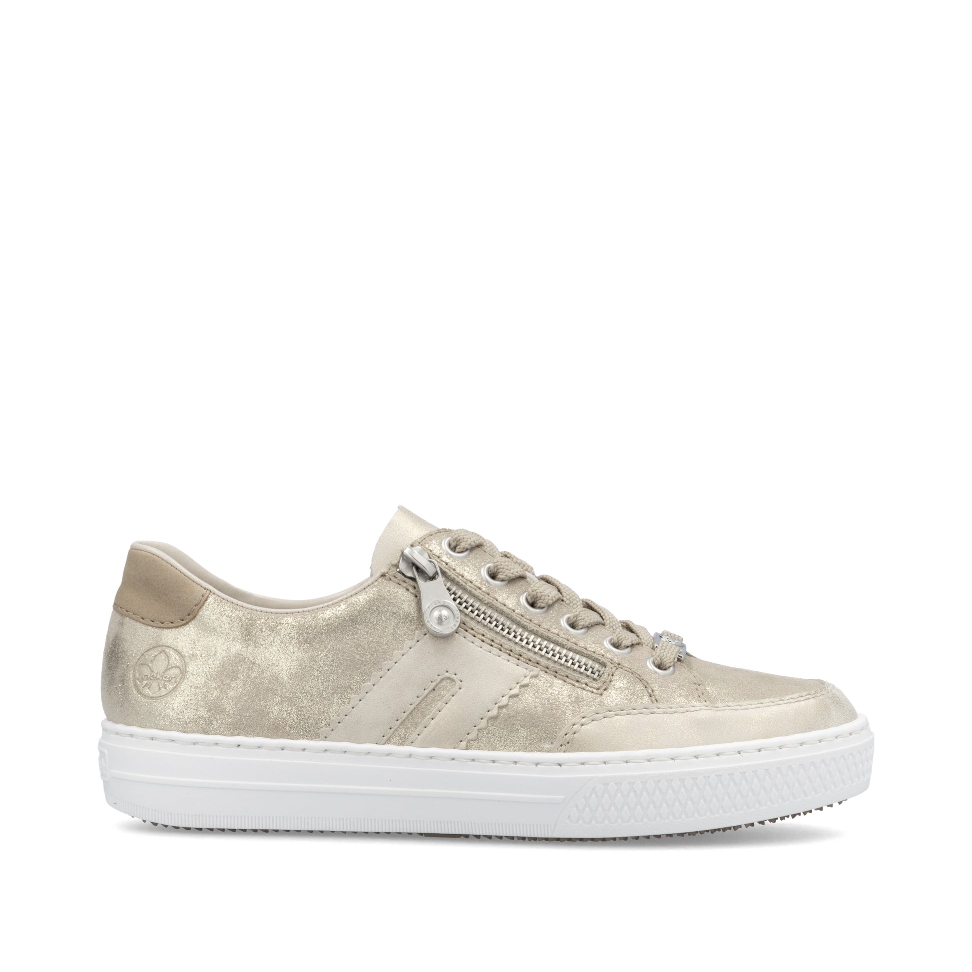 Beige Zip Shoes for Women | Rieker L5903-62