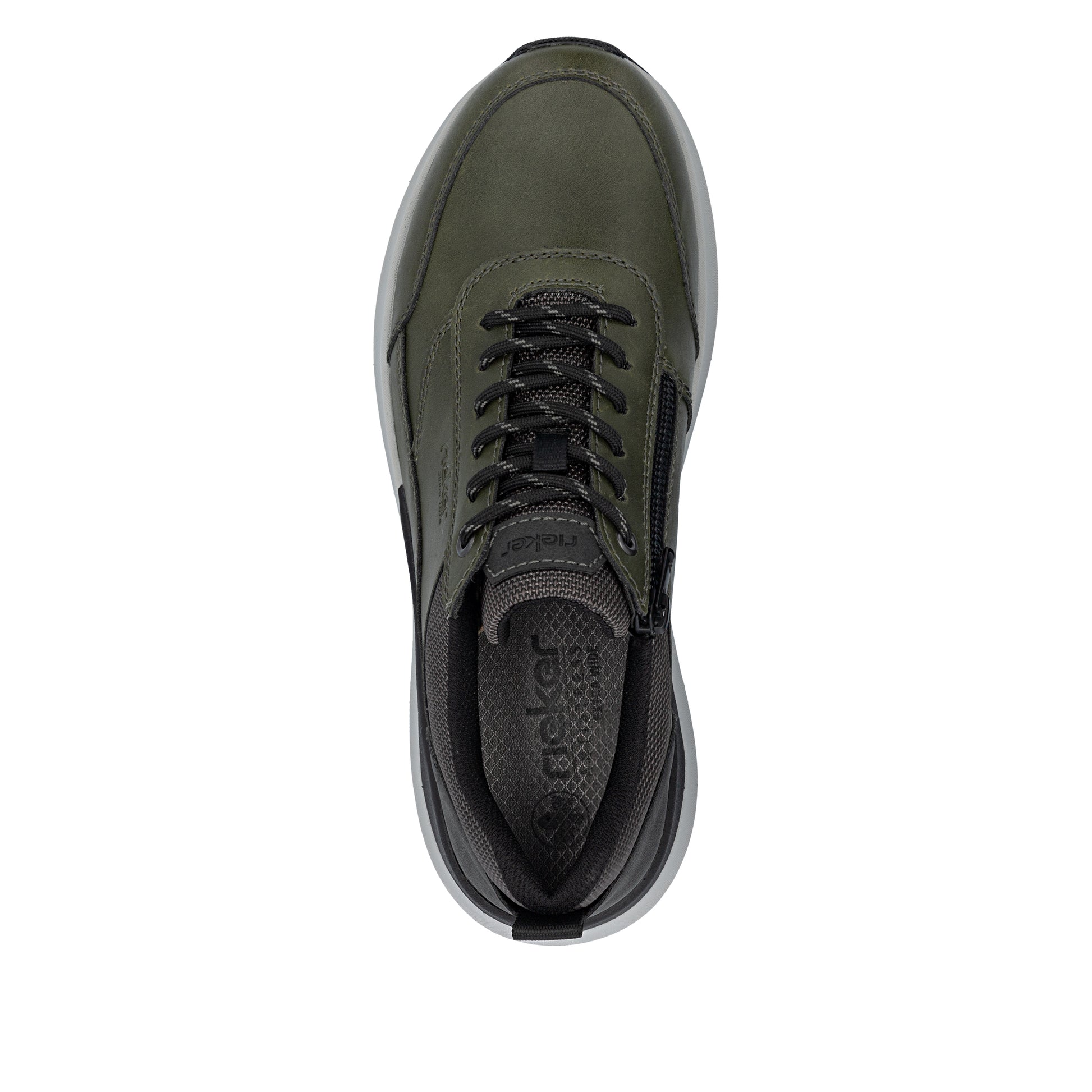 Green Zip Shoes for Men | Rieker 06000-54