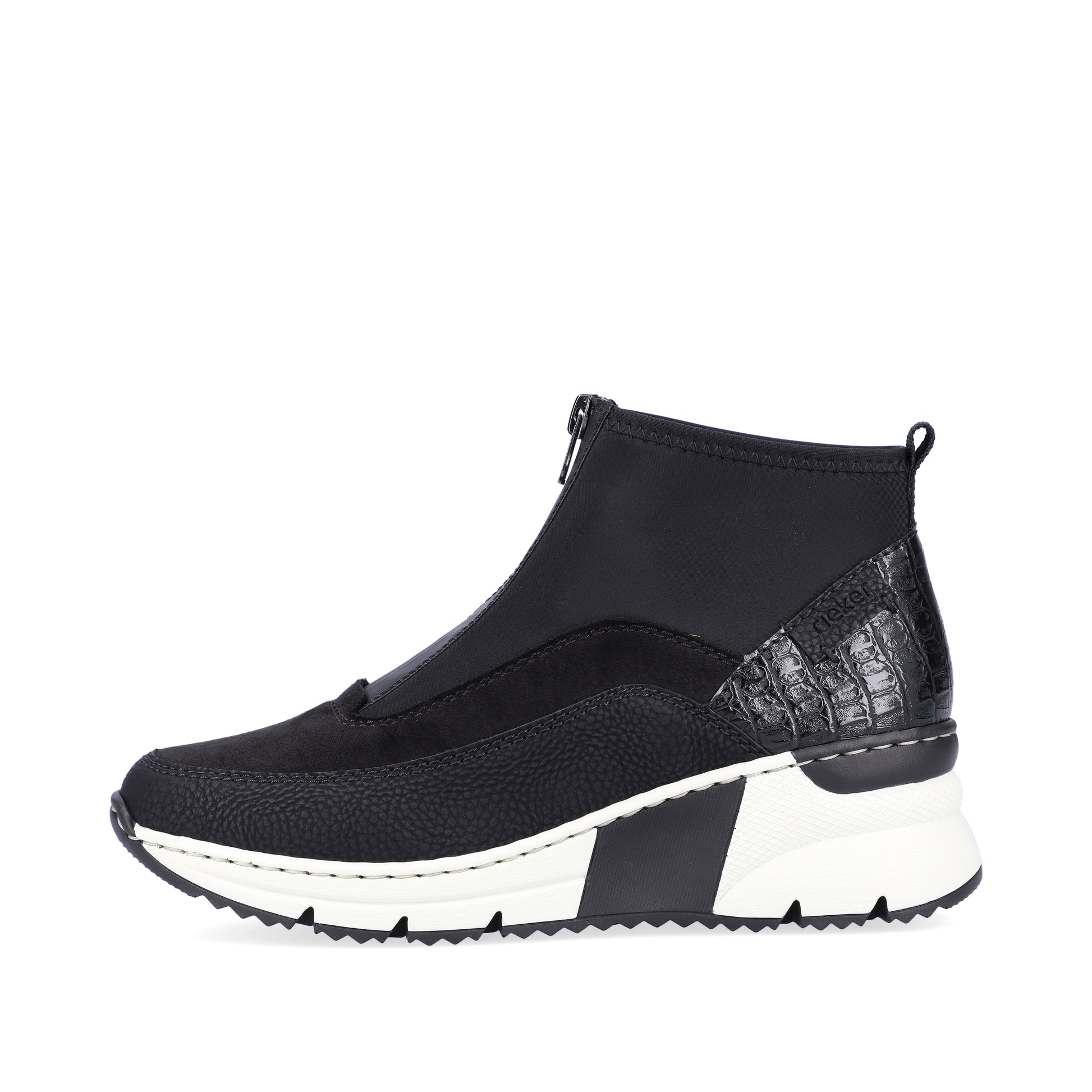 Black Zip Boots for Women | Rieker N6352-00