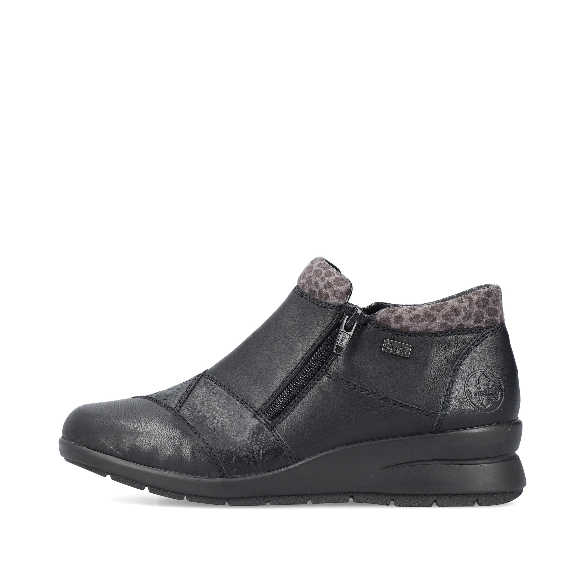 Black Zip Boots for Women | Rieker L4881-01